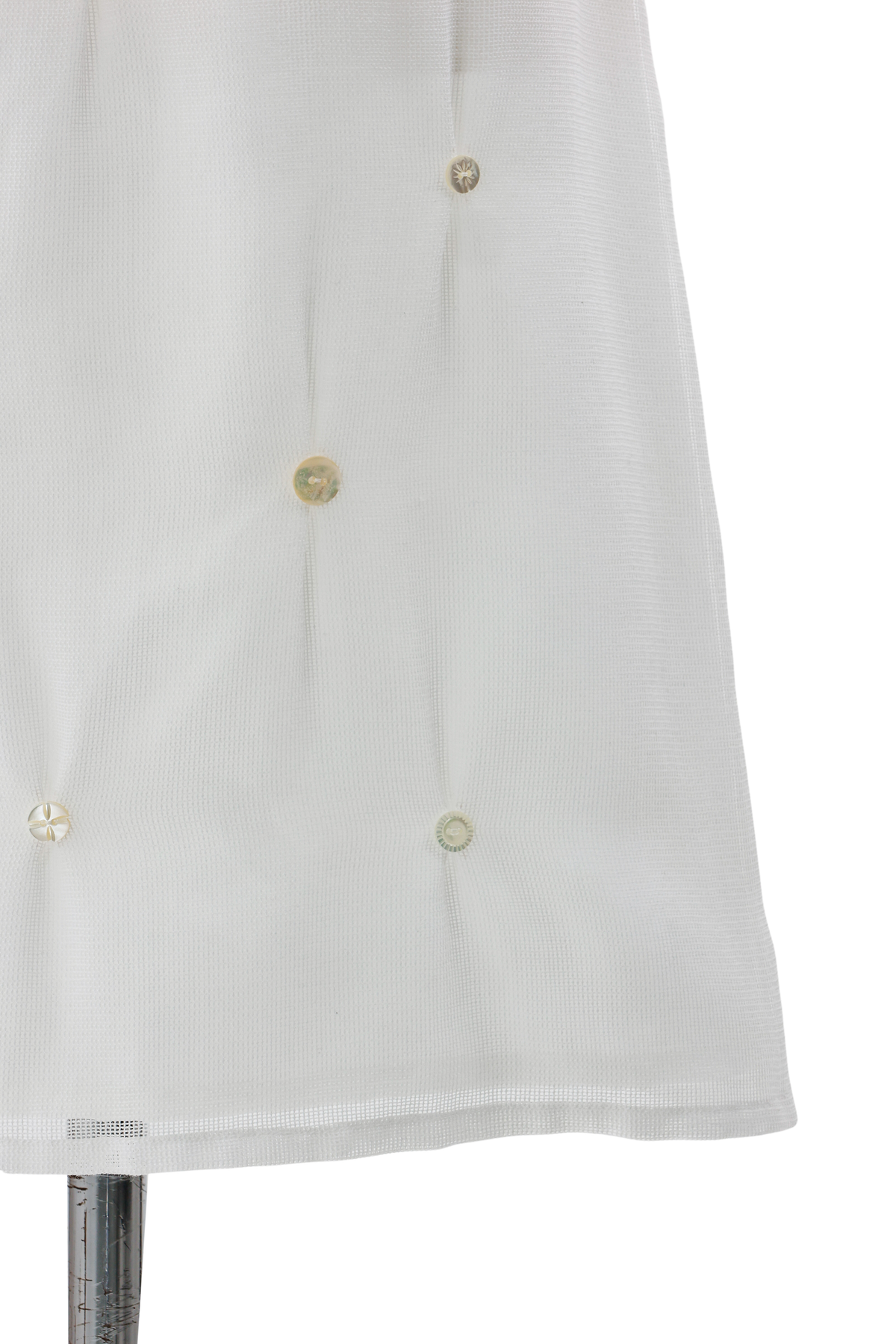 Shell button karami skirt - Off-white