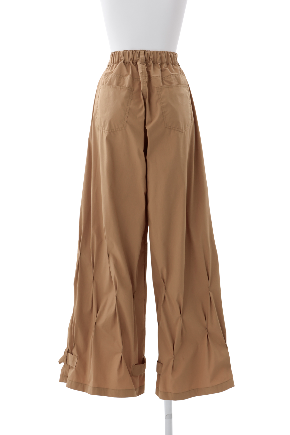 Tuck palazzo pants - Camel