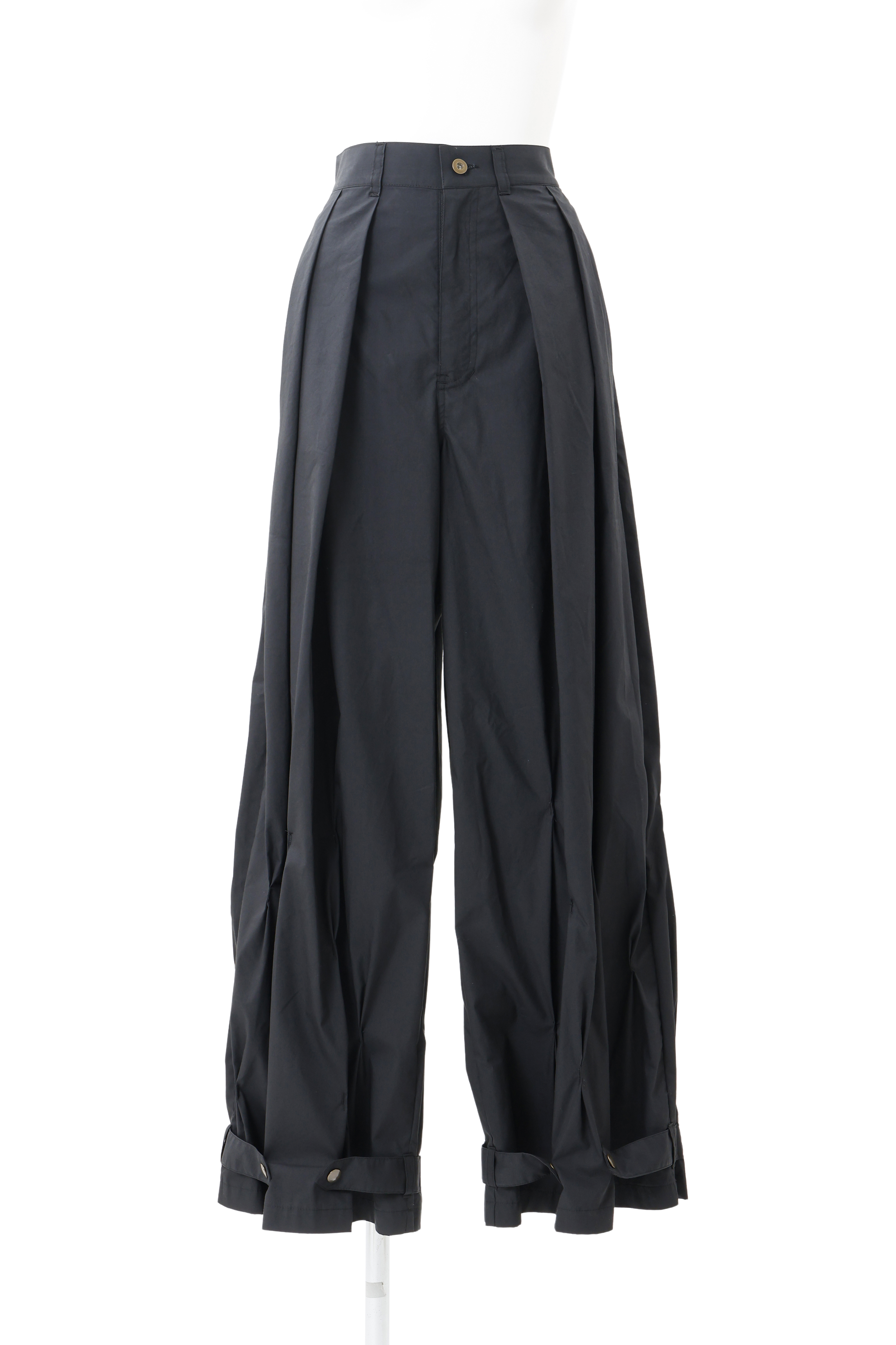 Tuck palazzo pants - Black