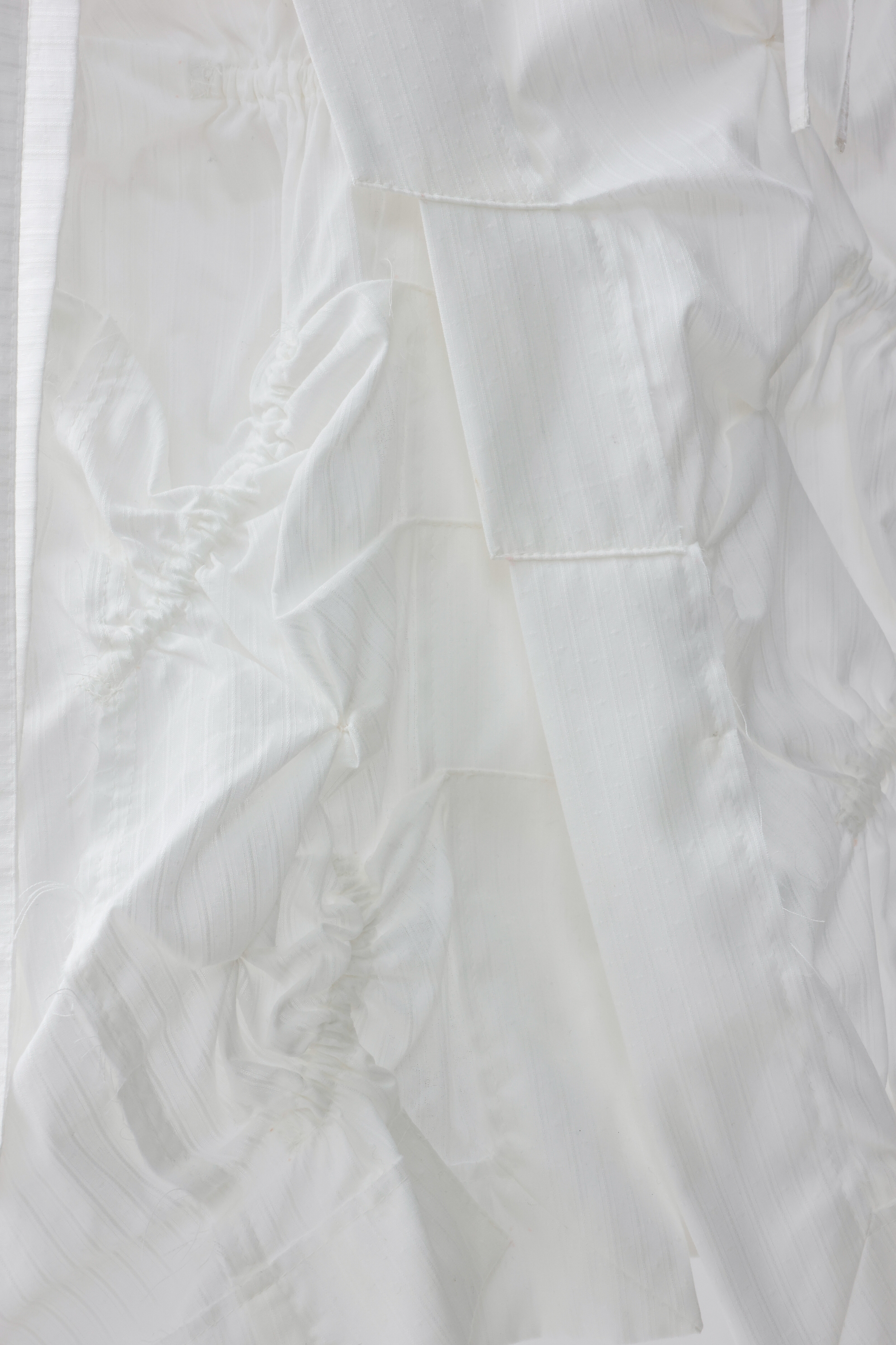 Drape deformation  wrap skirt - Off-white
