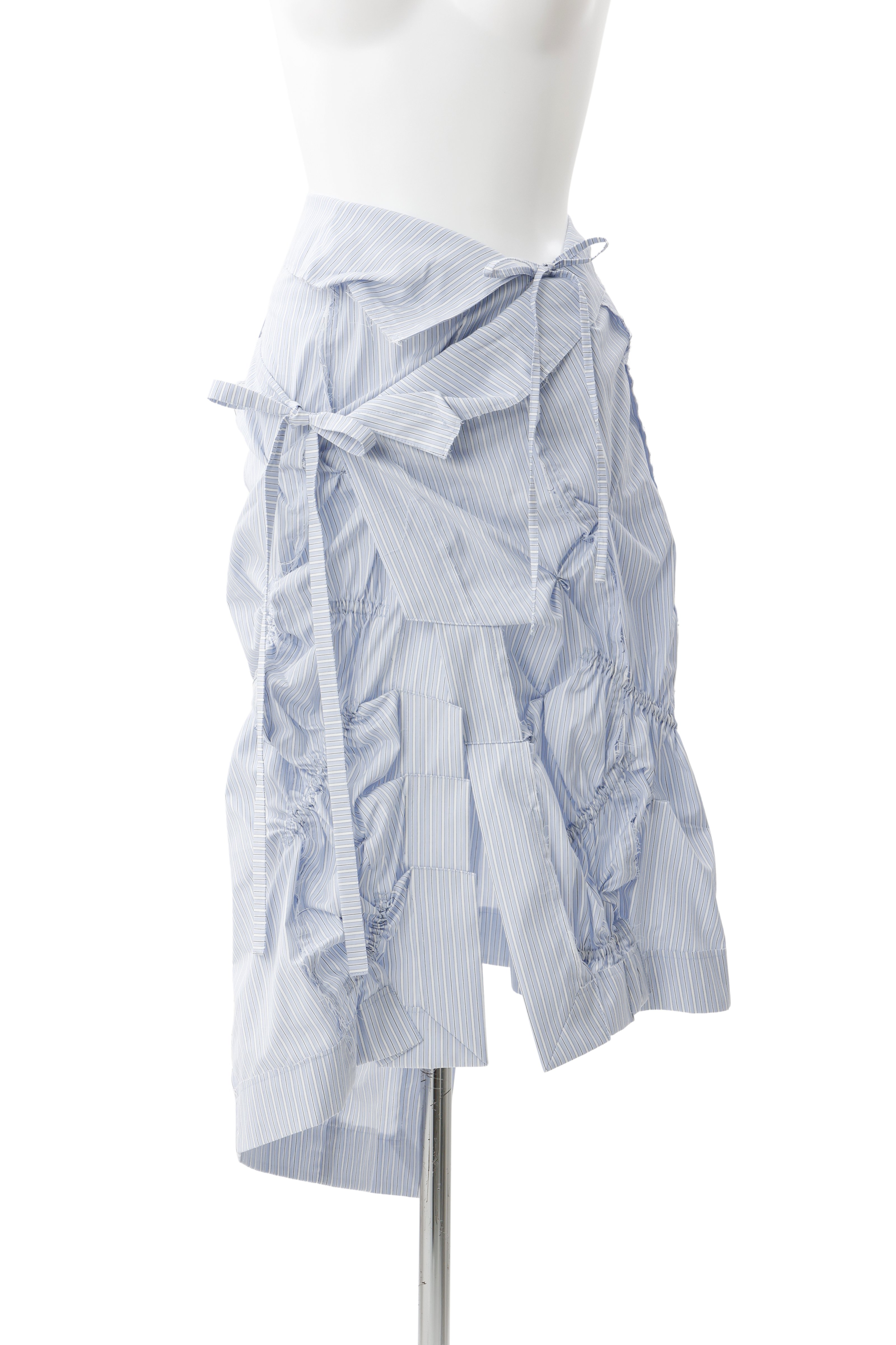 Drape deformation  wrap skirt - Blue