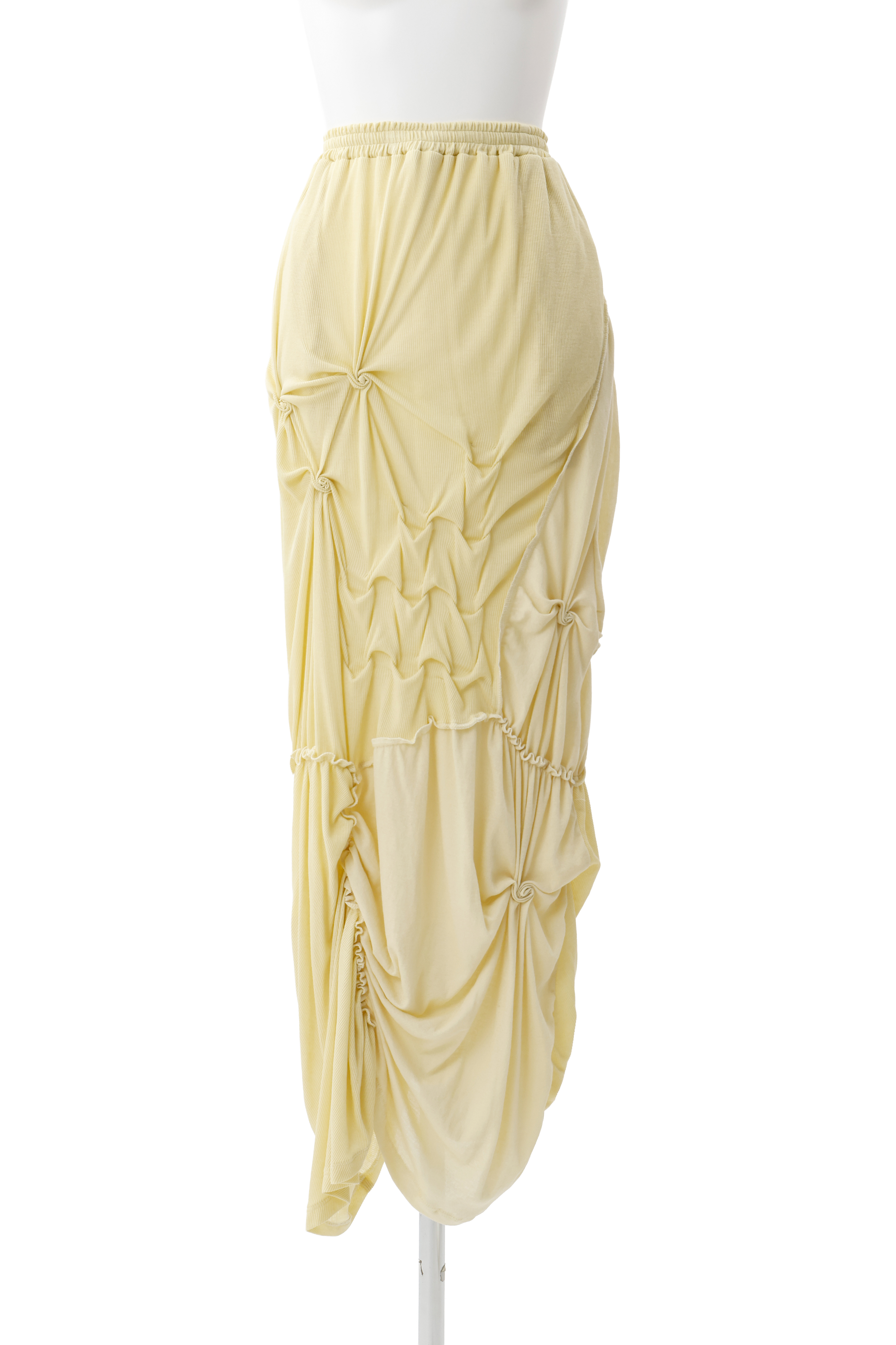 Sheer long skirt - Yellow