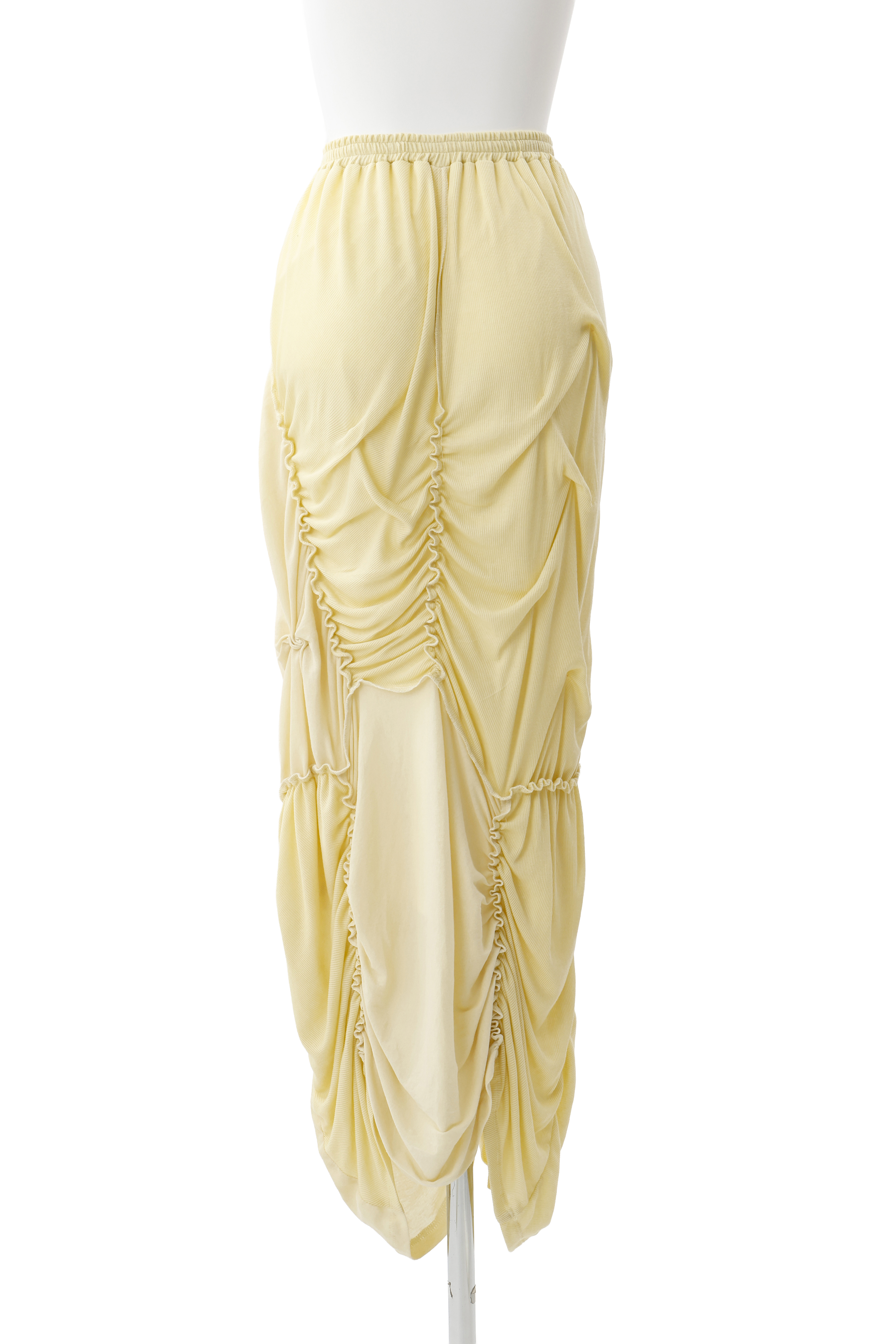Sheer long skirt - Yellow