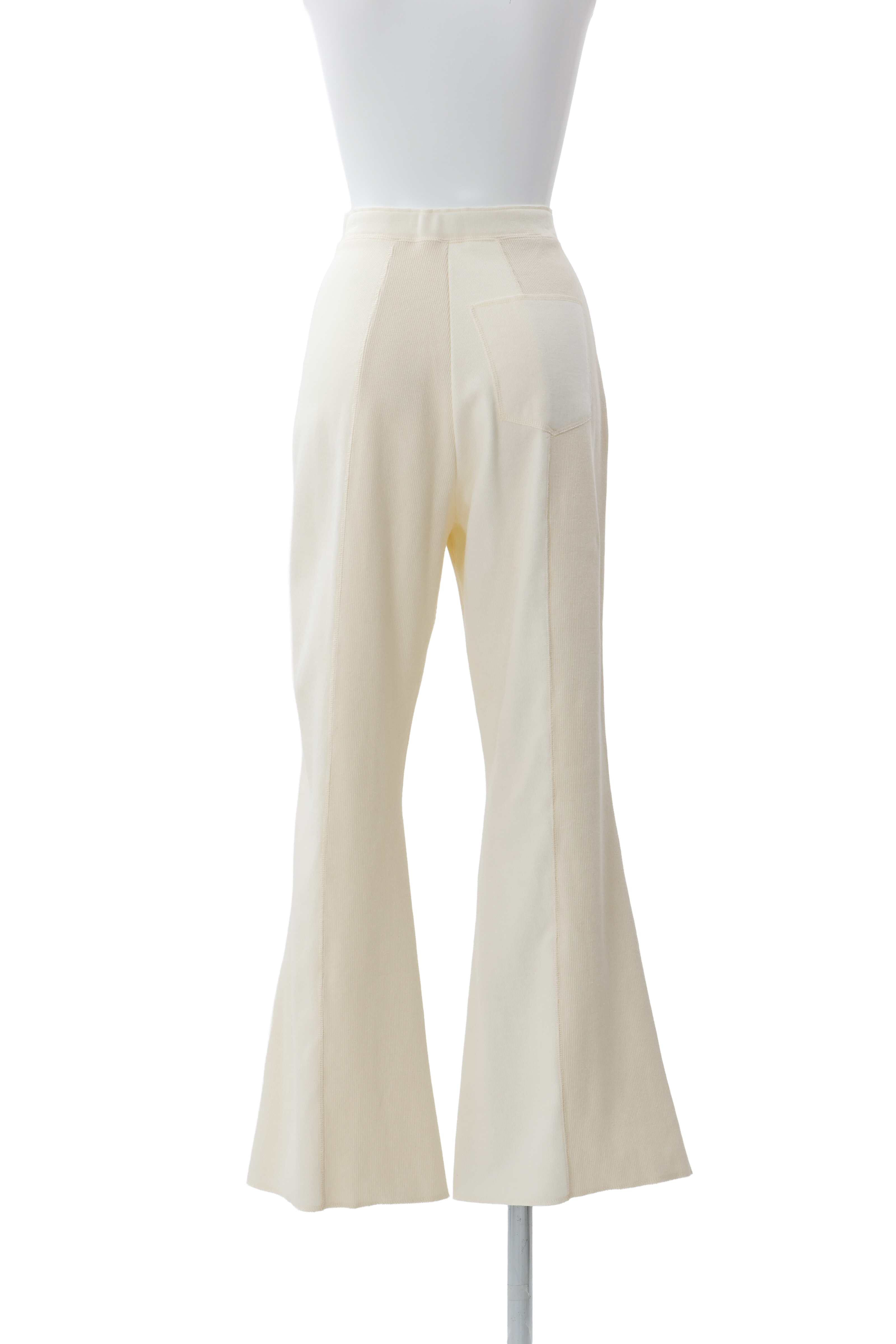 Tuck rib pants - Ivory