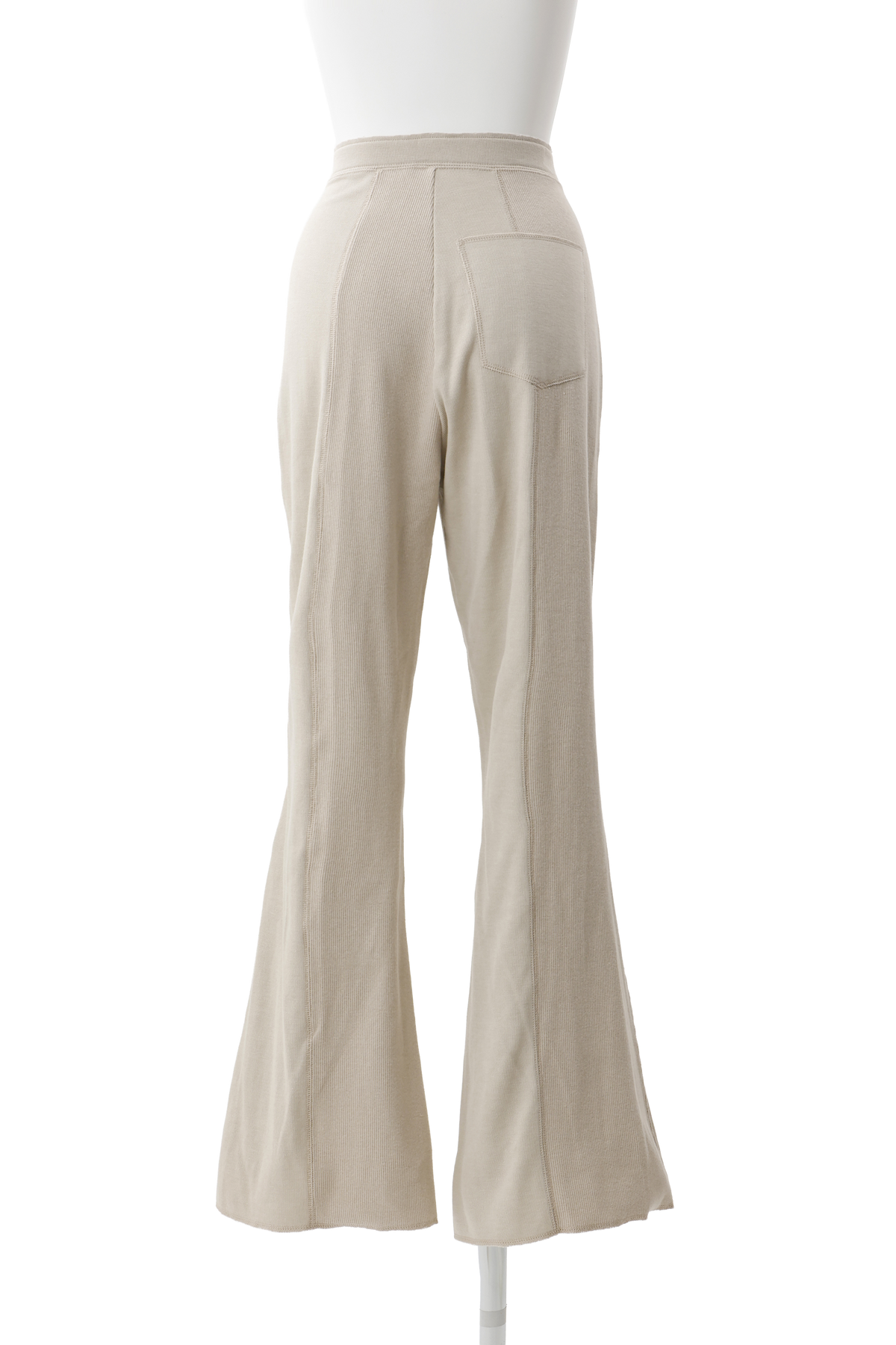 Tuck rib pants - Beige