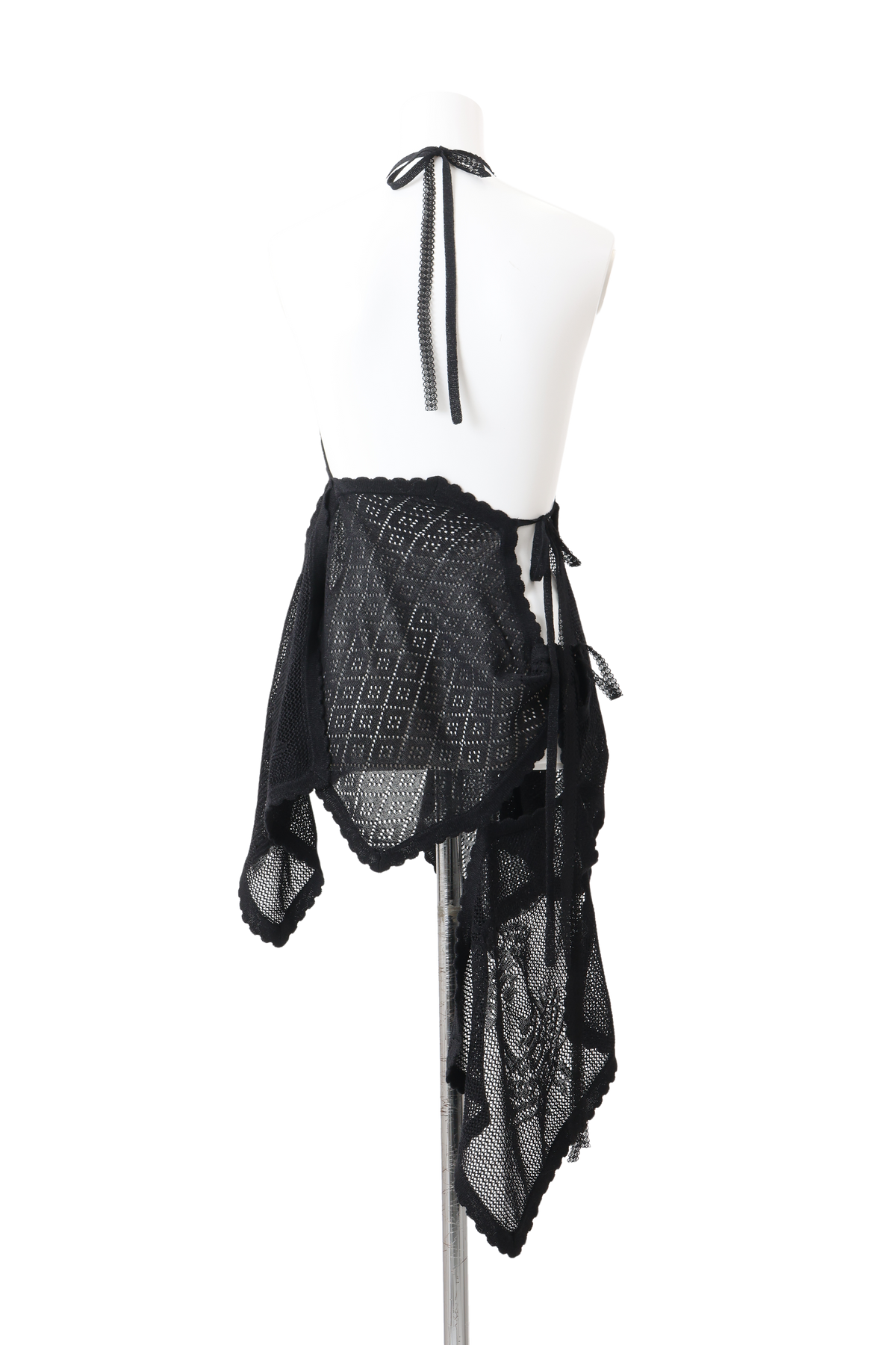 Lace knit skirt - Black