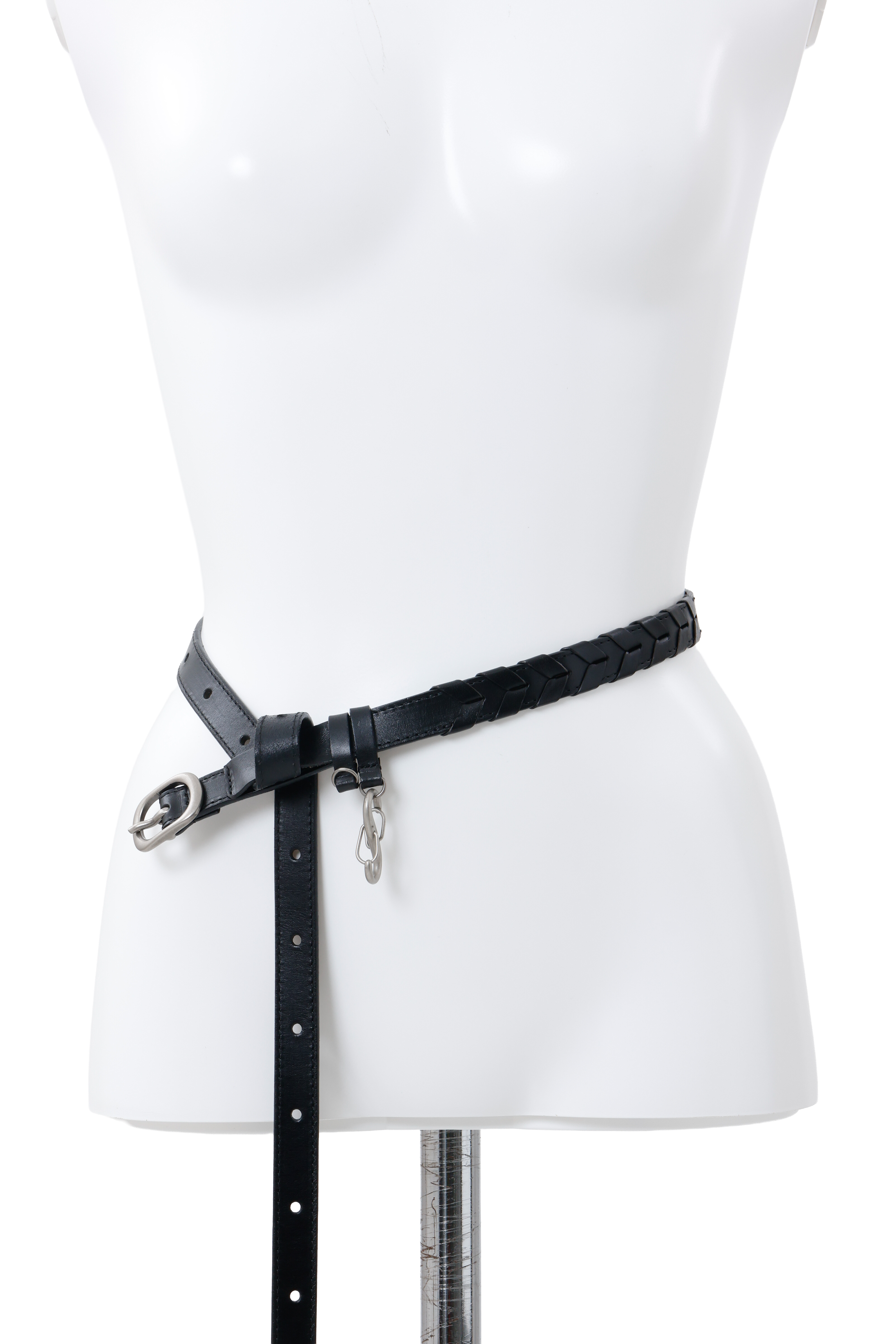 Herringbone three way belt - Black