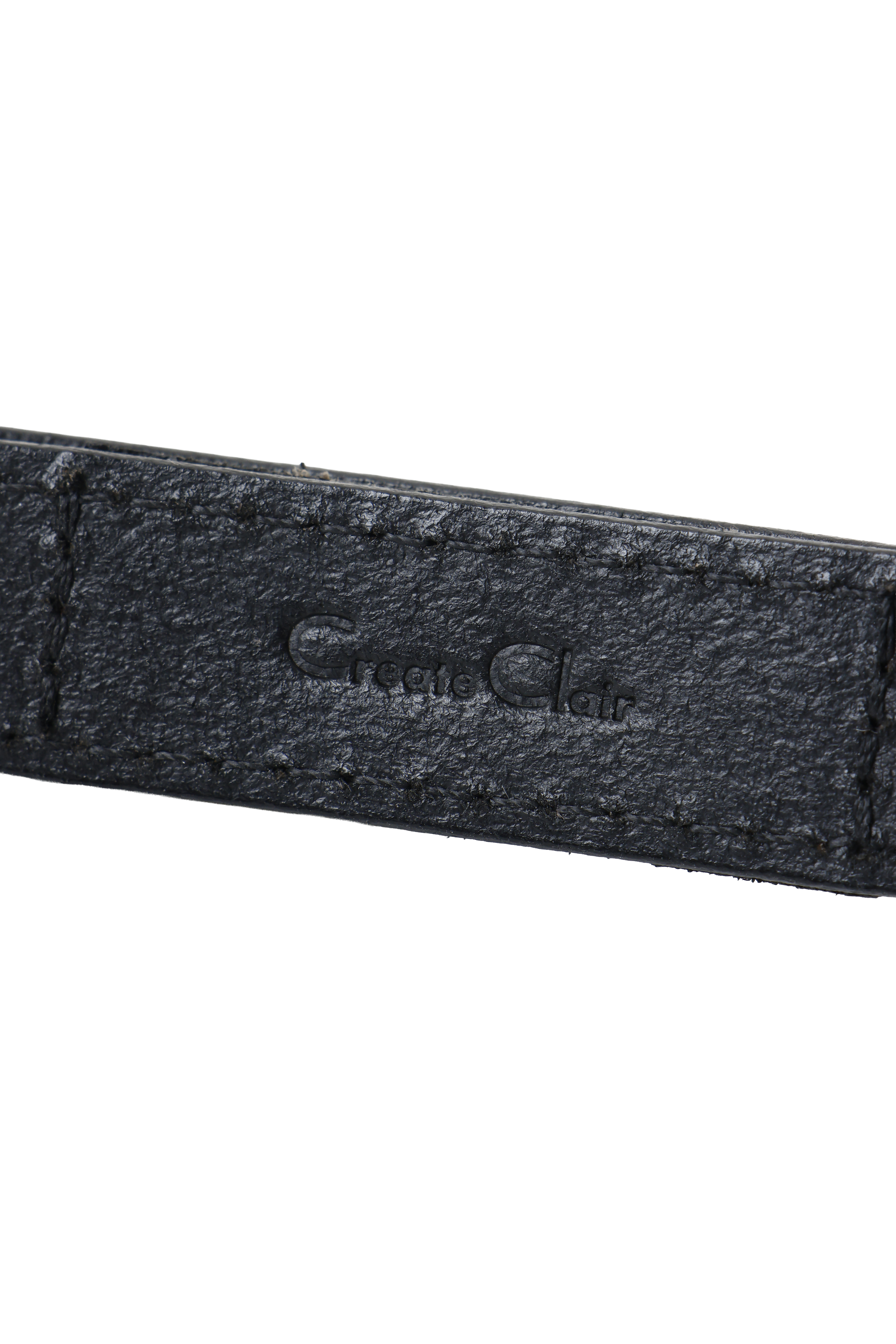 Herringbone three way belt - Black