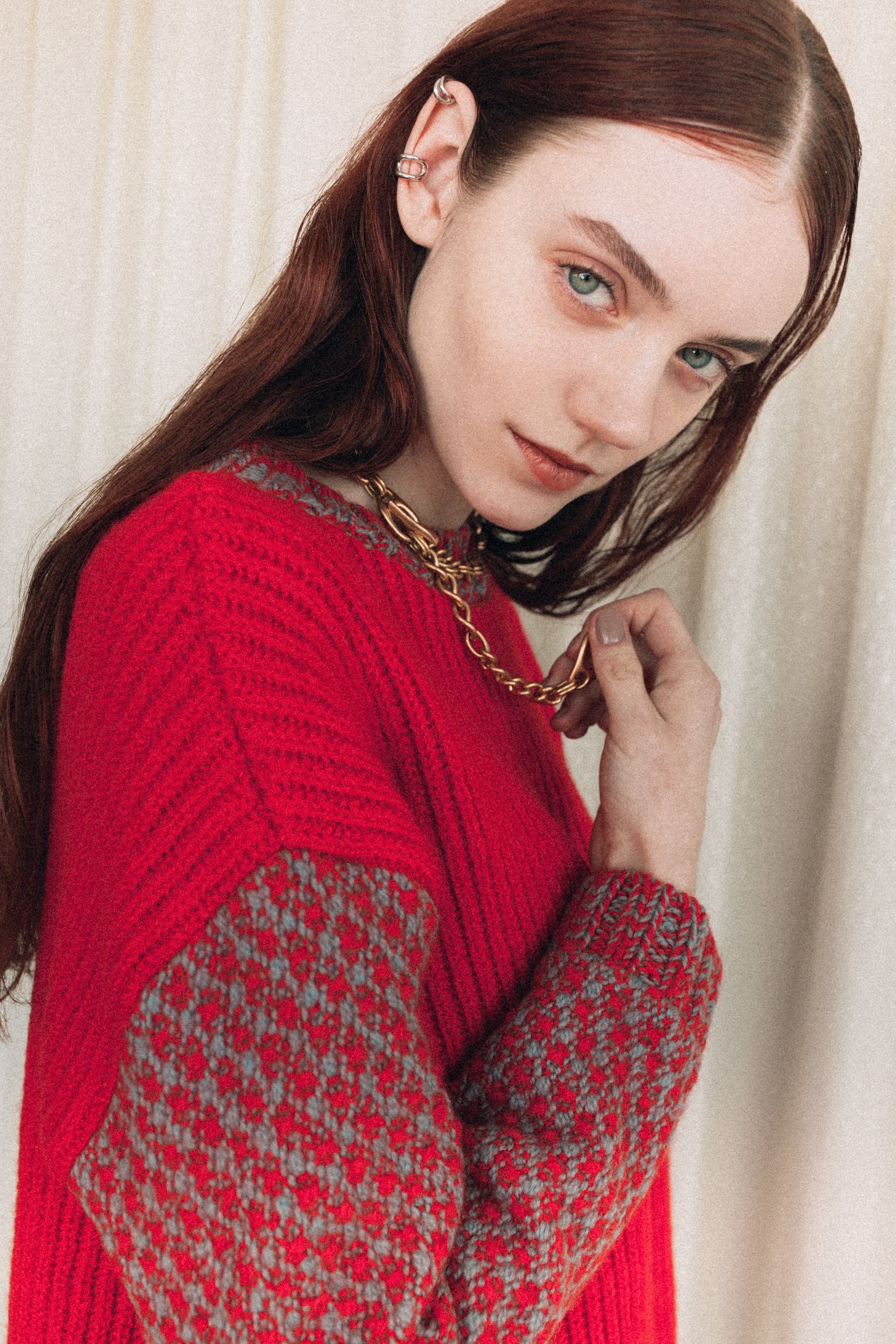 Dobby weave knit - Orenge