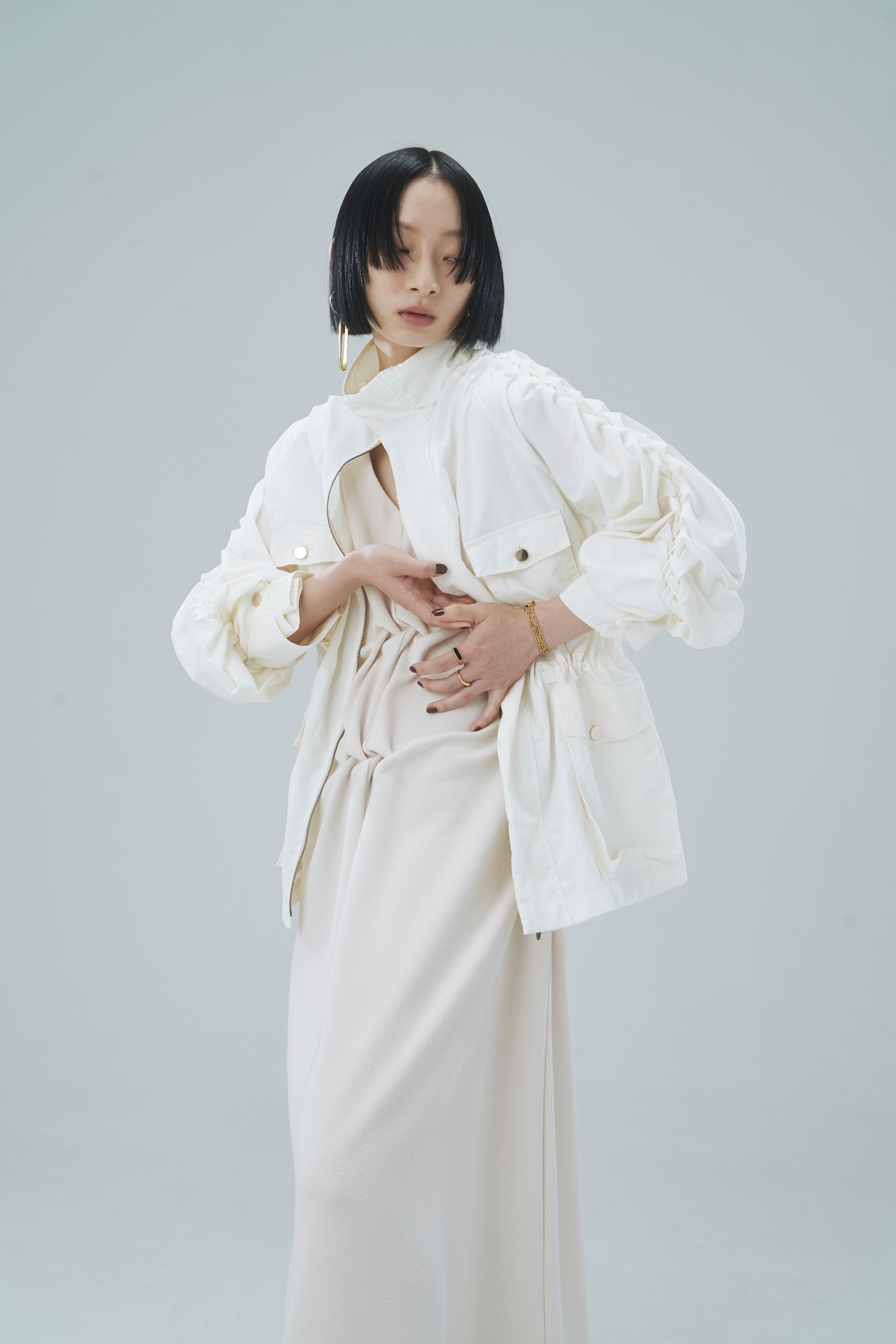 Light blouson - White