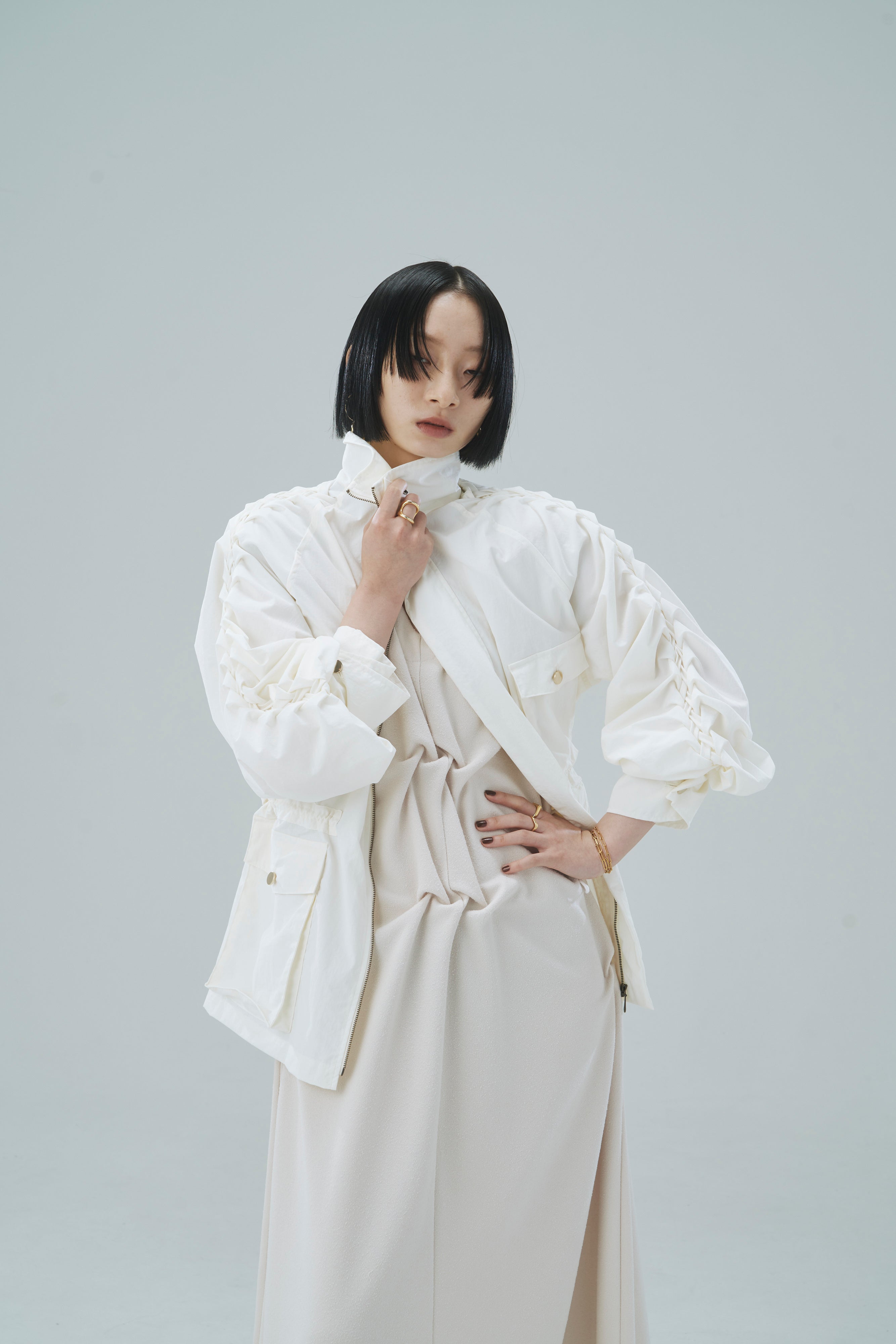 Light blouson - White