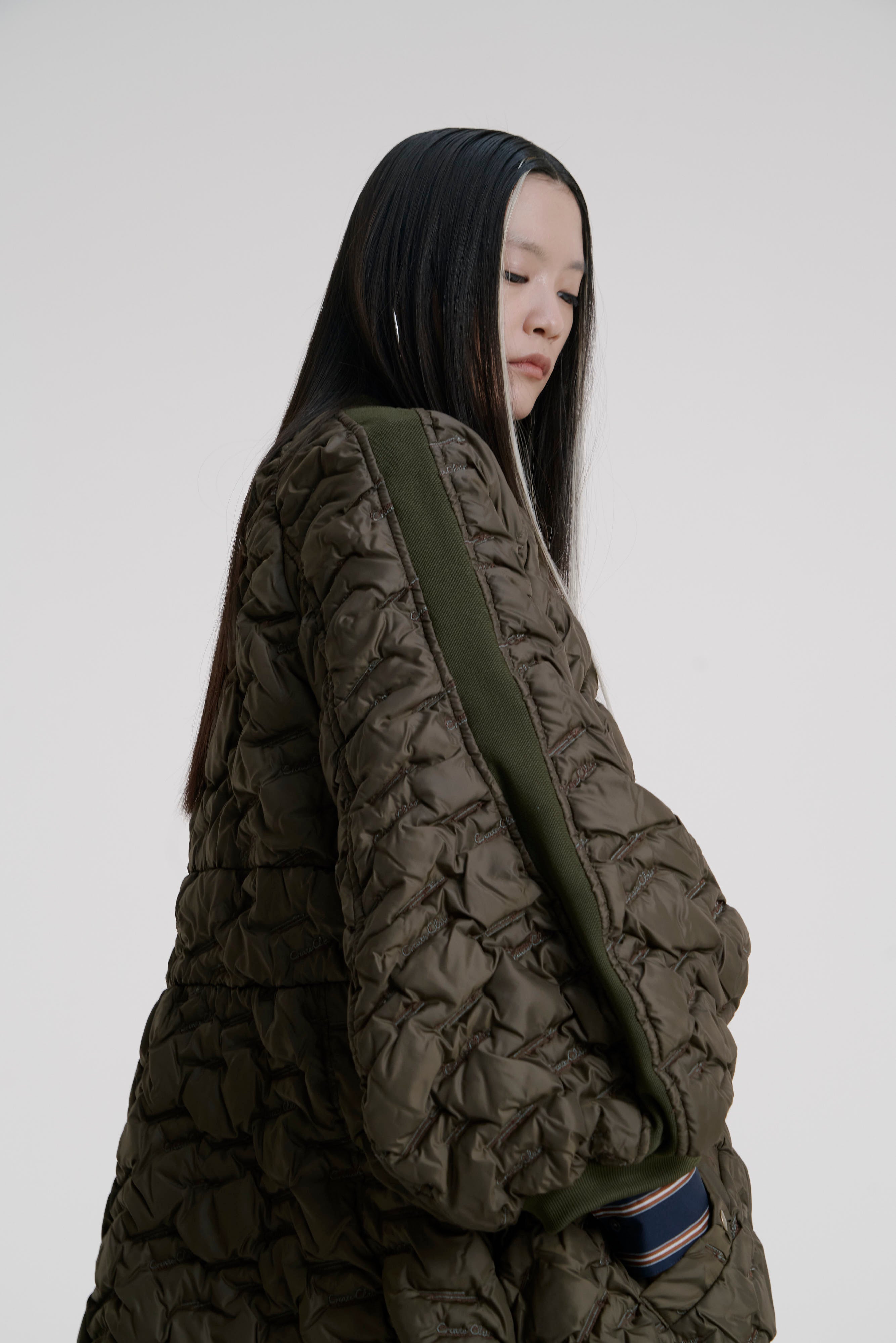 Military long jacket ‐ Khaki