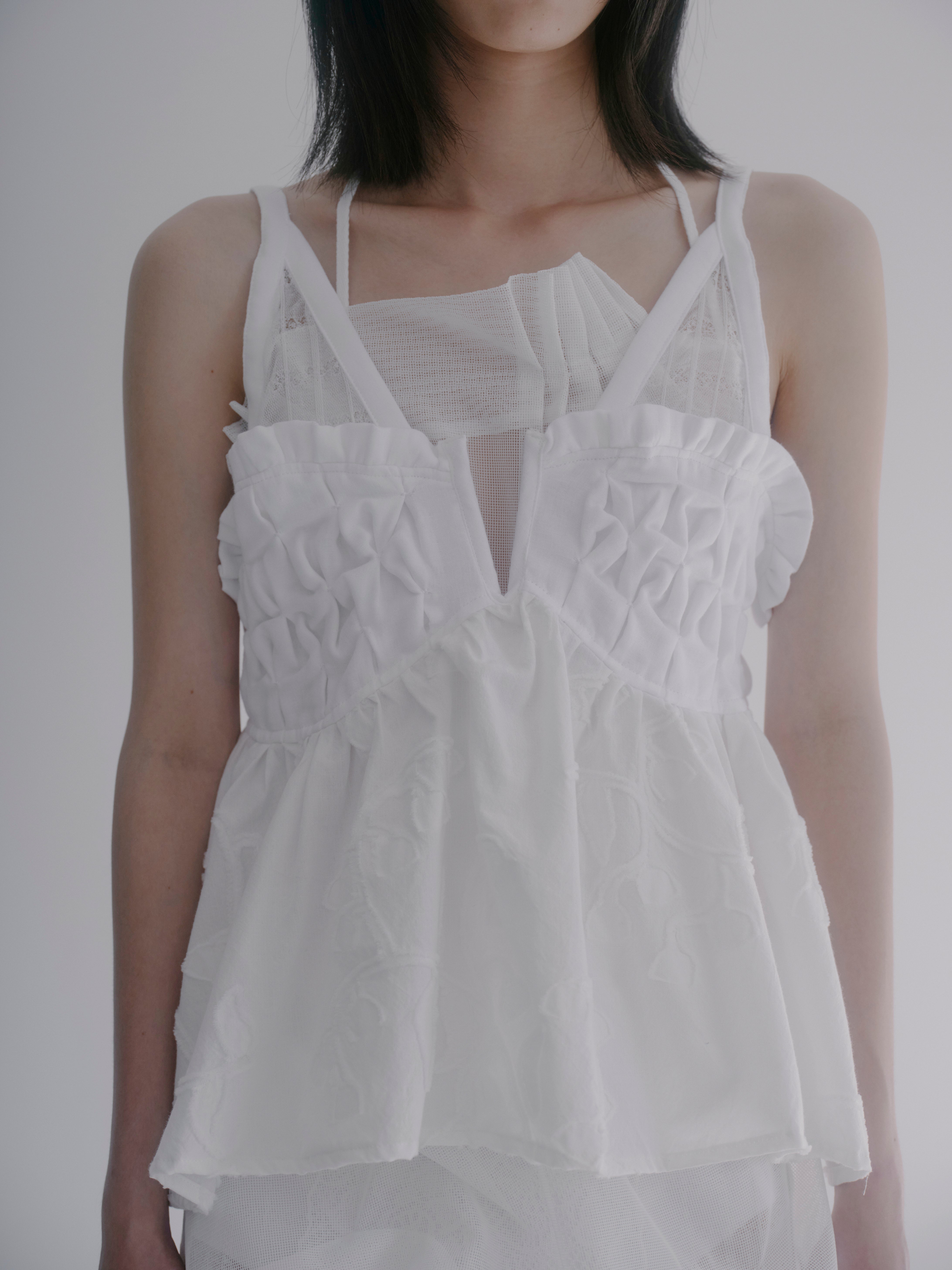 Petal bustier - White