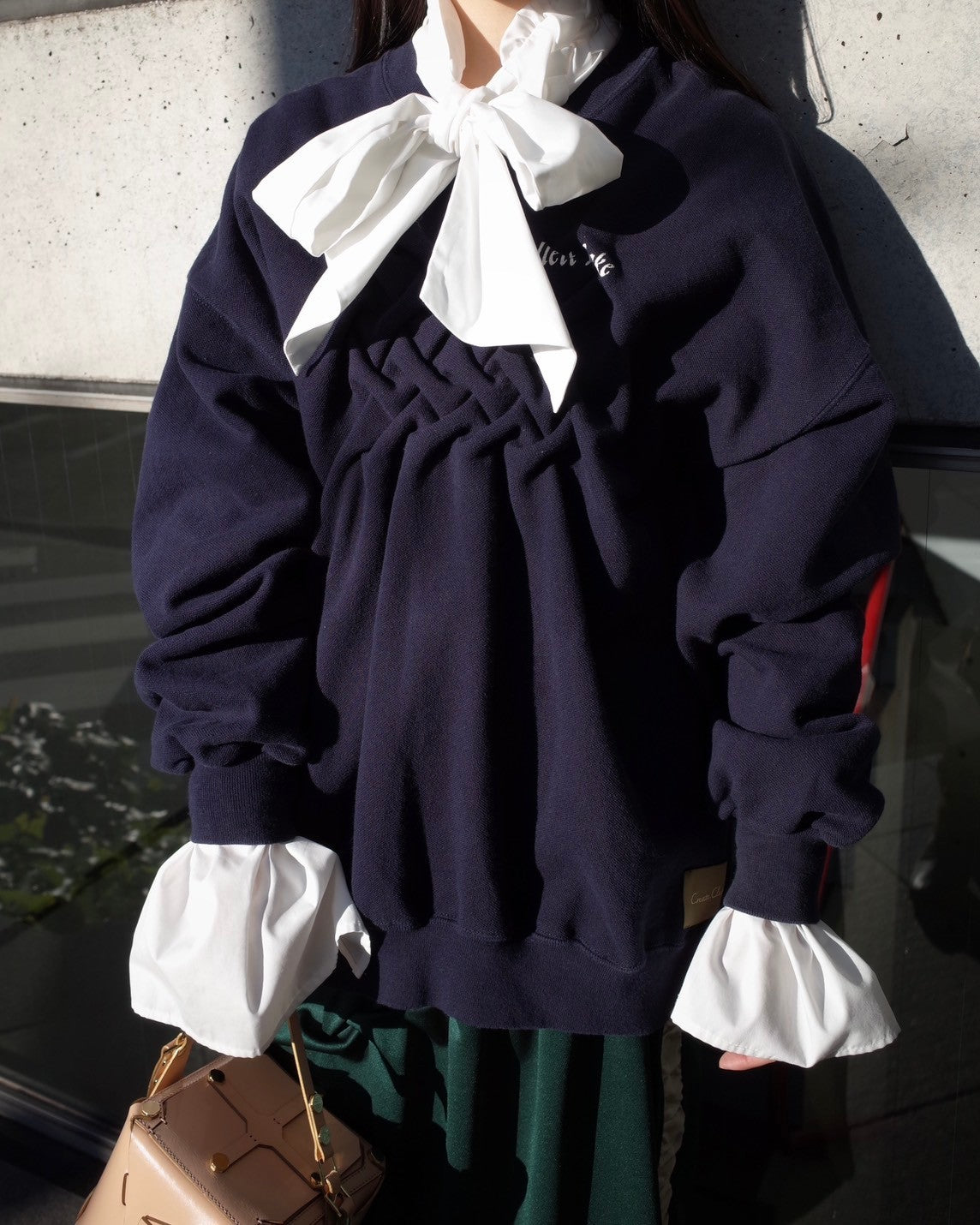 ATELIER by Create Clair / Remake Smocking Sweat - 1 - Navy