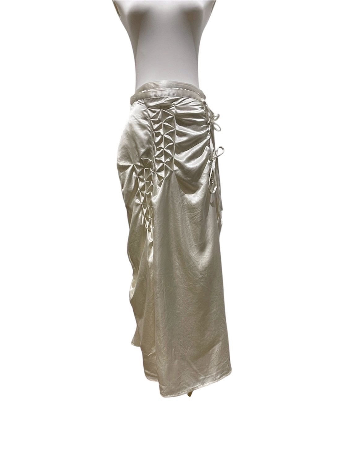 Hakama wrap skirt - White