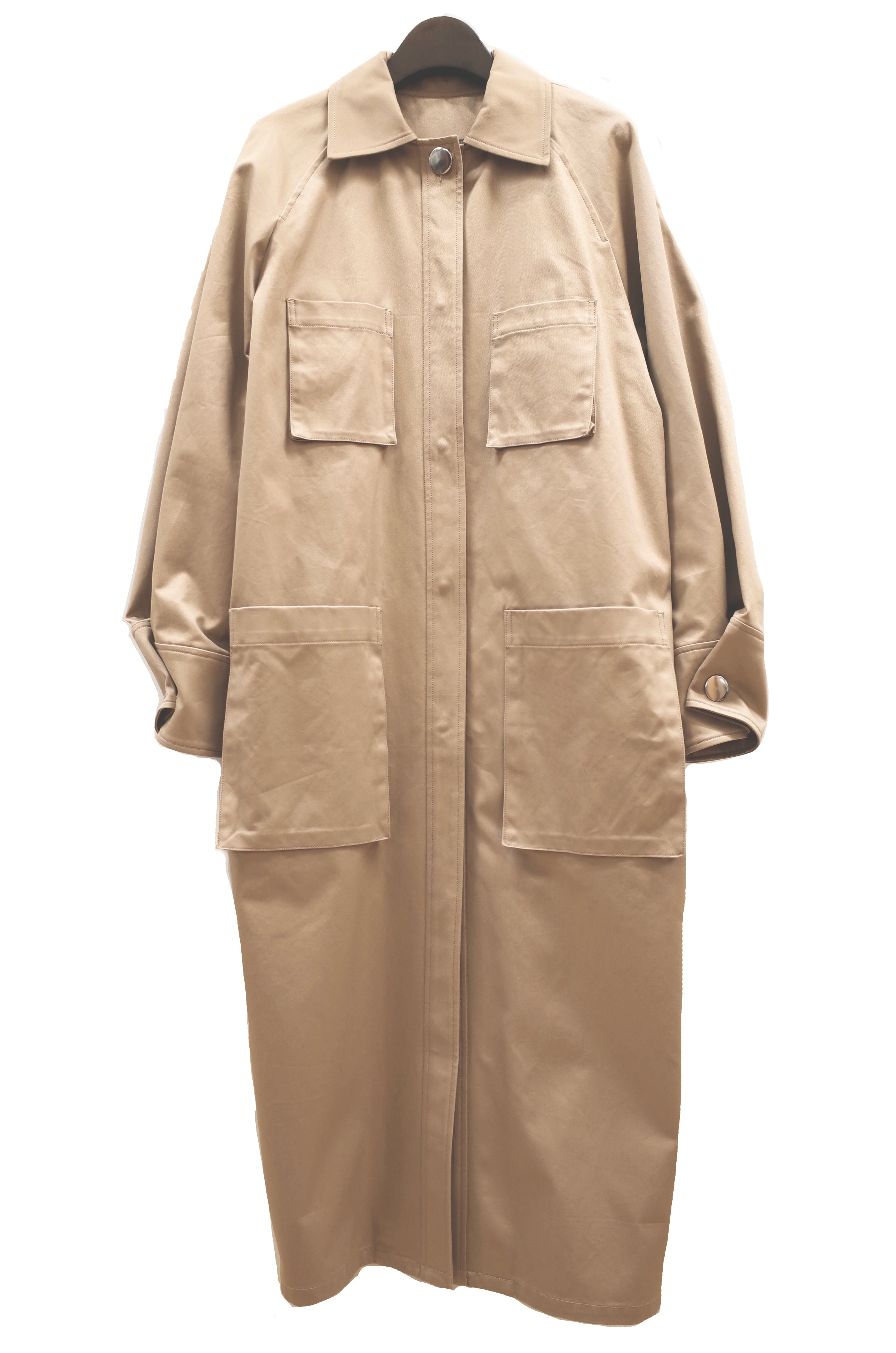 Smocking trench coat - Beige