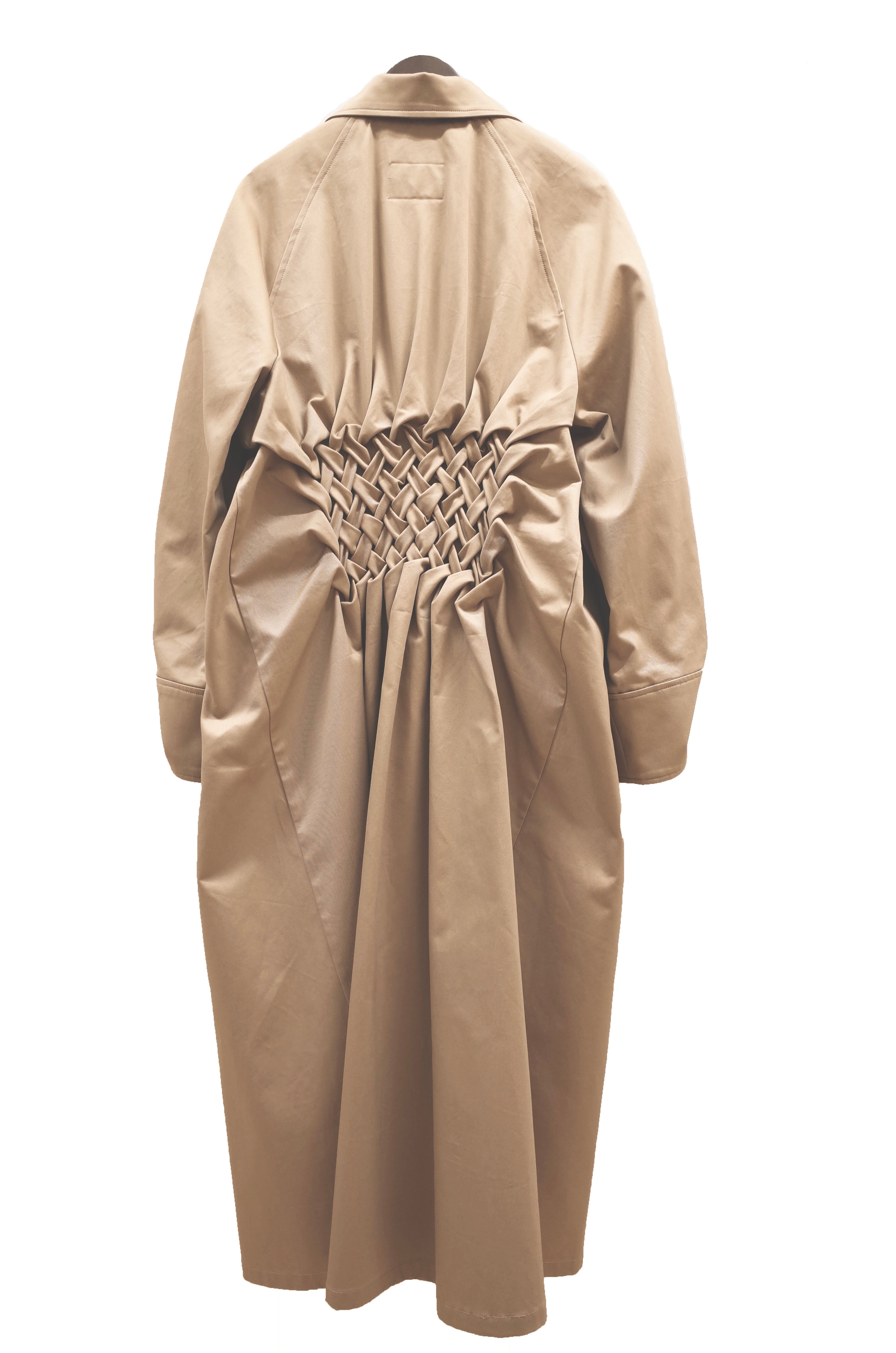 Smocking trench coat - Beige