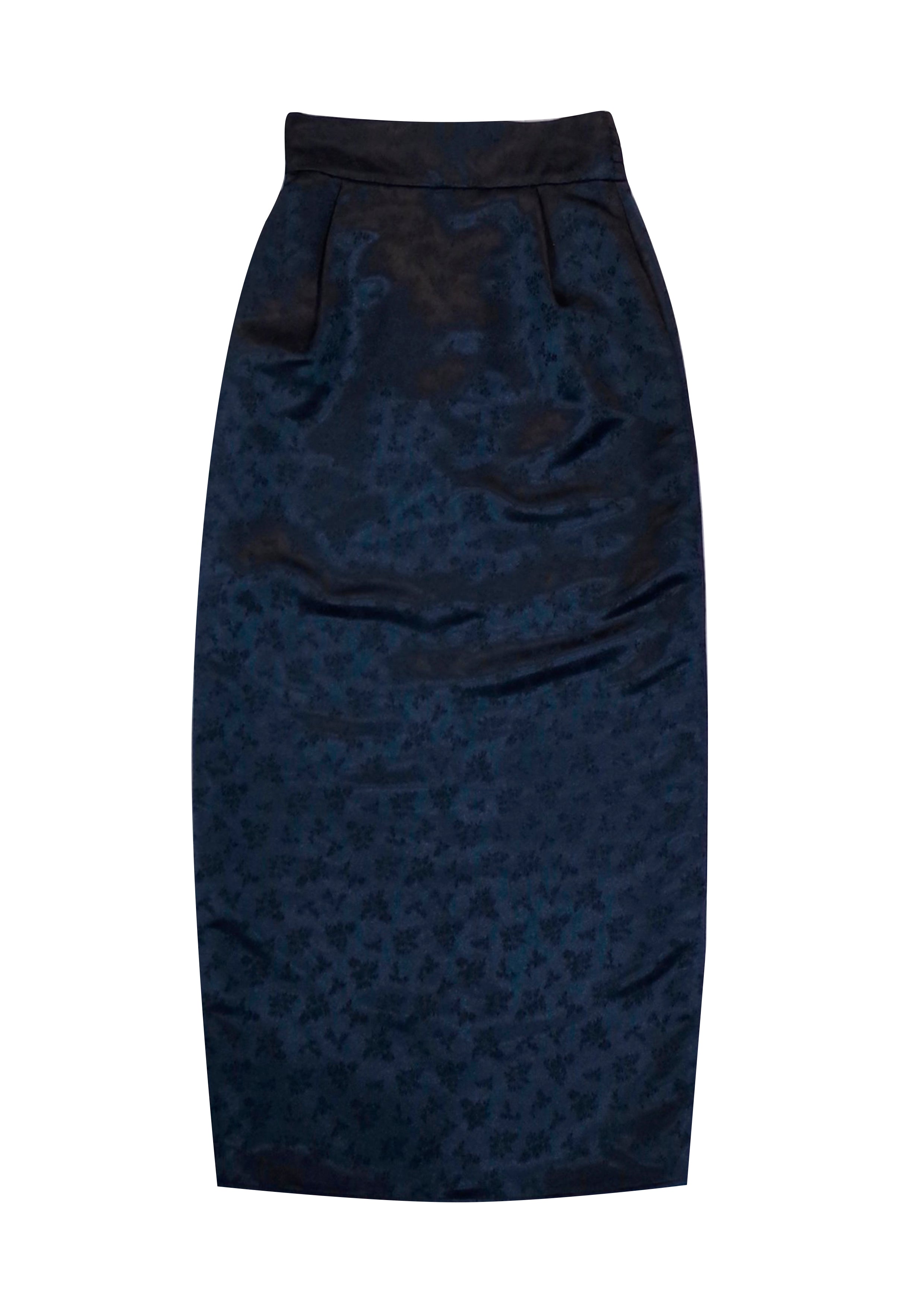 Jacquard deep slit skirt