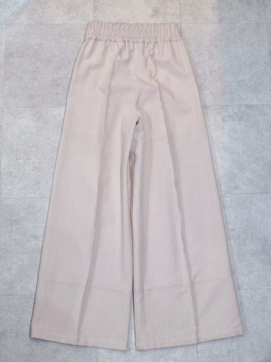 Waist mark easy wide pants