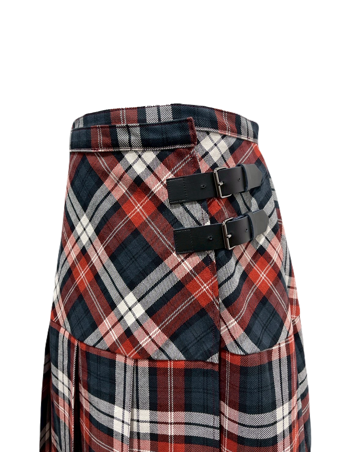 Plaid pleated skirt - Red