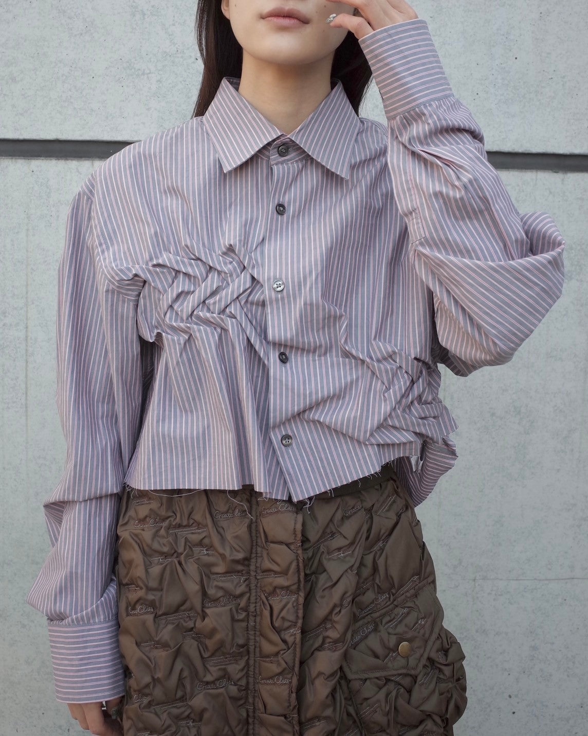 ATELIER by Create Clair / Remake Short Shirt - Mulch