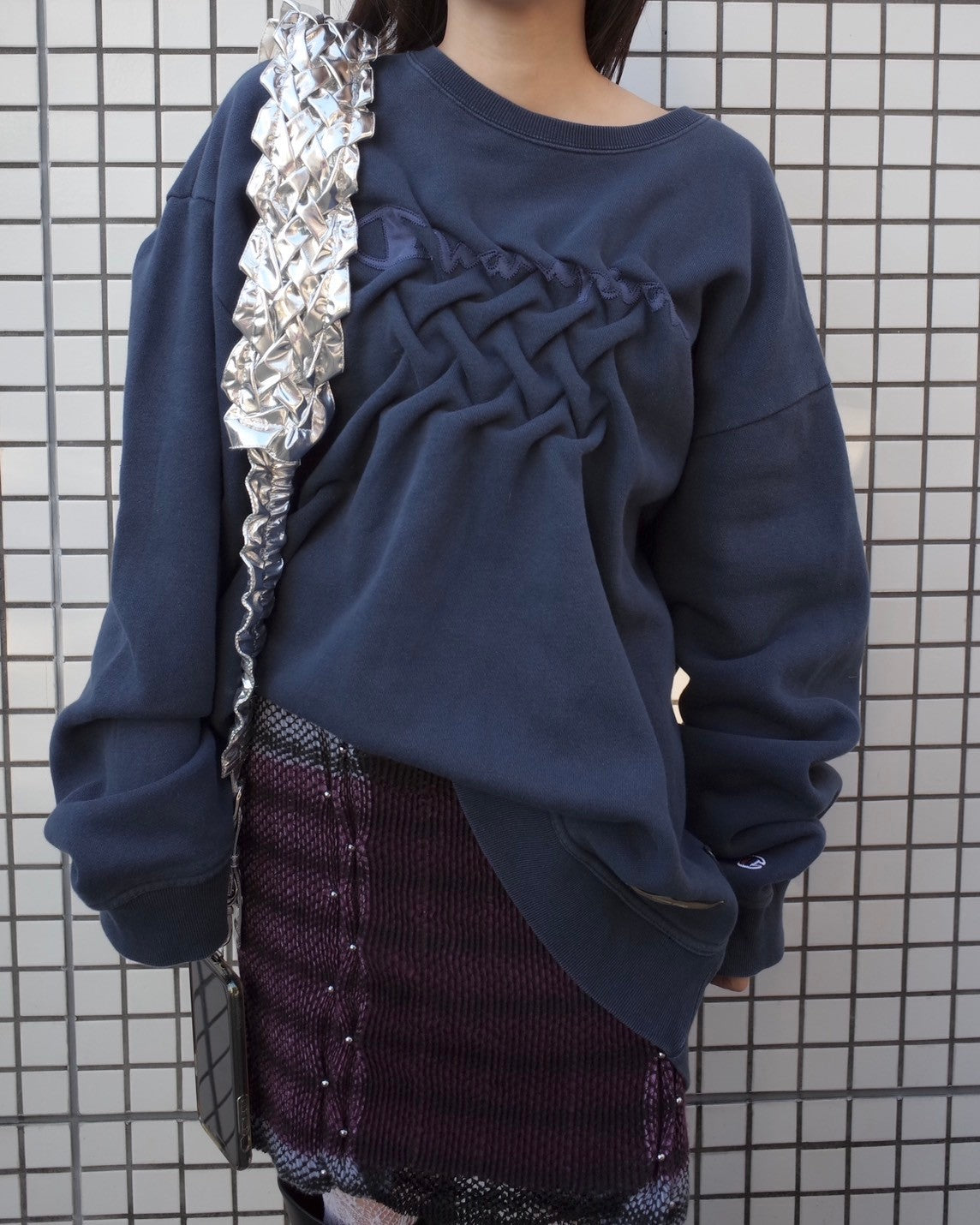 ATELIER by Create Clair / Remake Smocking Sweat - 1 - Navy