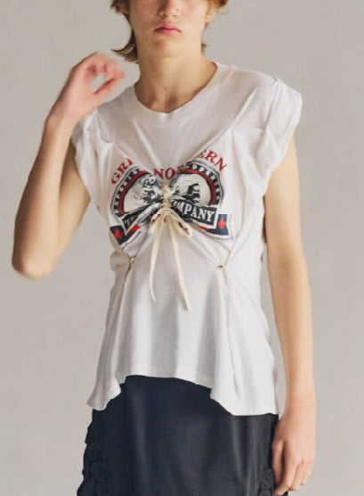 ATELIER by Create Clair / Vintage gather T shirt