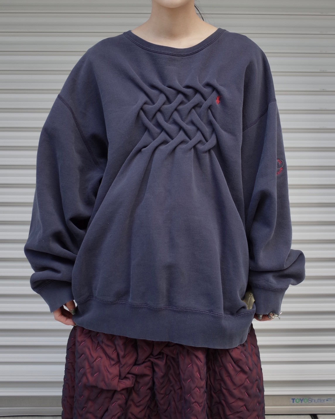 ATELIER by Create Clair / Remake Smocking Sweat - 1 - Navy