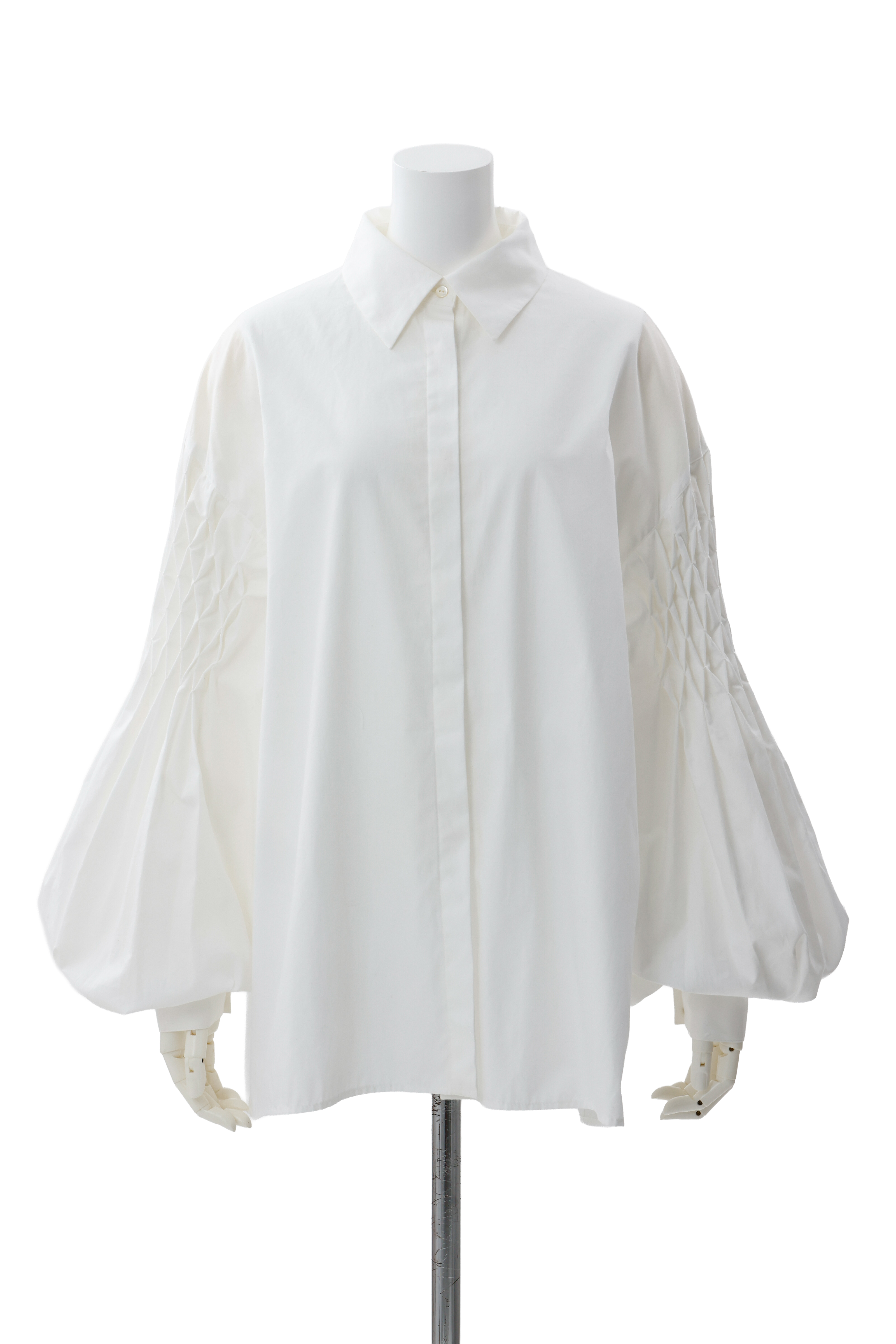 Smocking sleeve blouse - Off-white