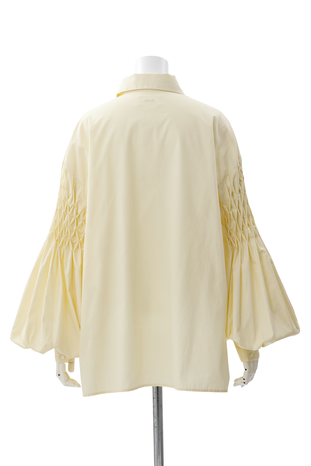 Smocking sleeve blouse - Yellow
