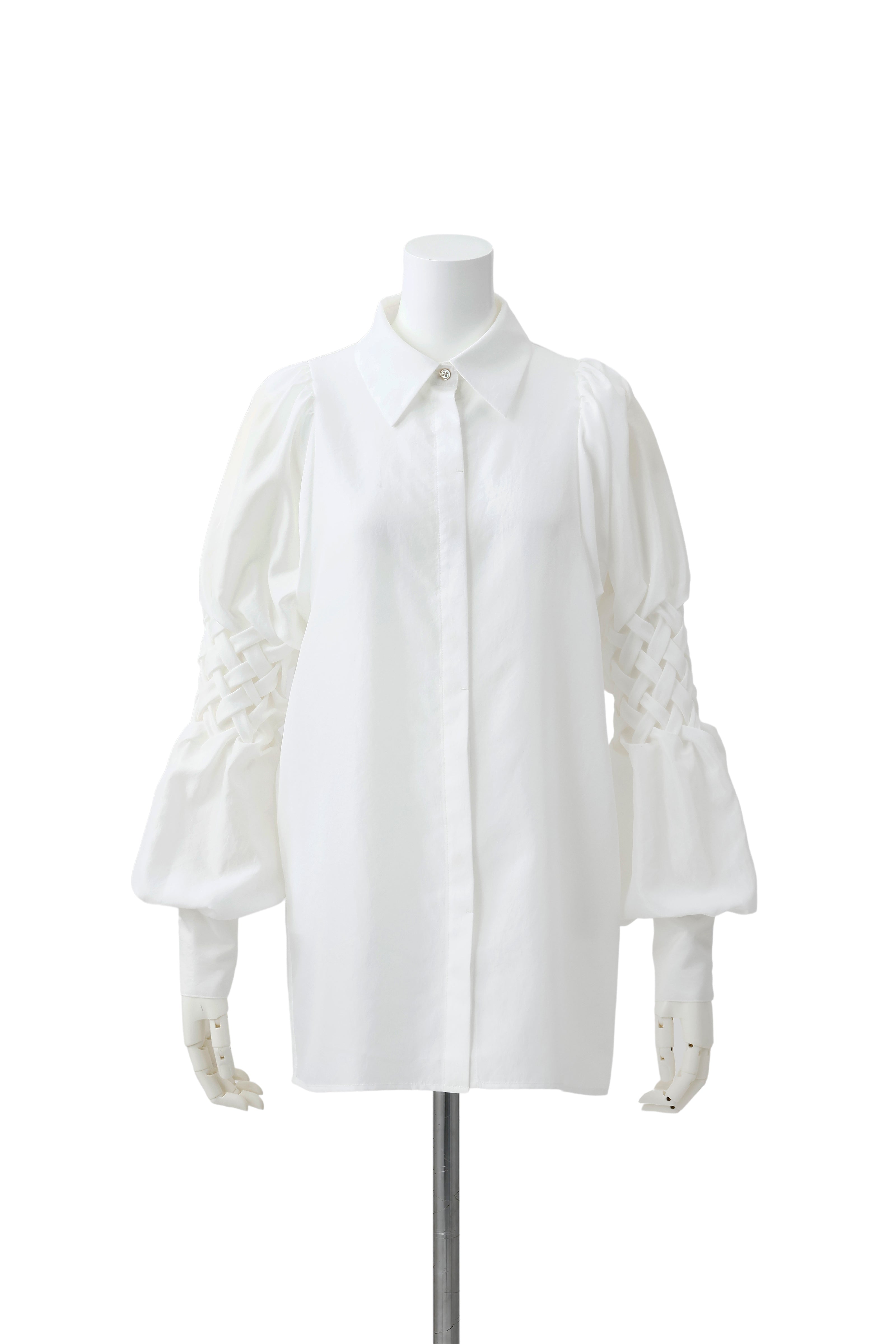 Bubble sleeve blouse - White