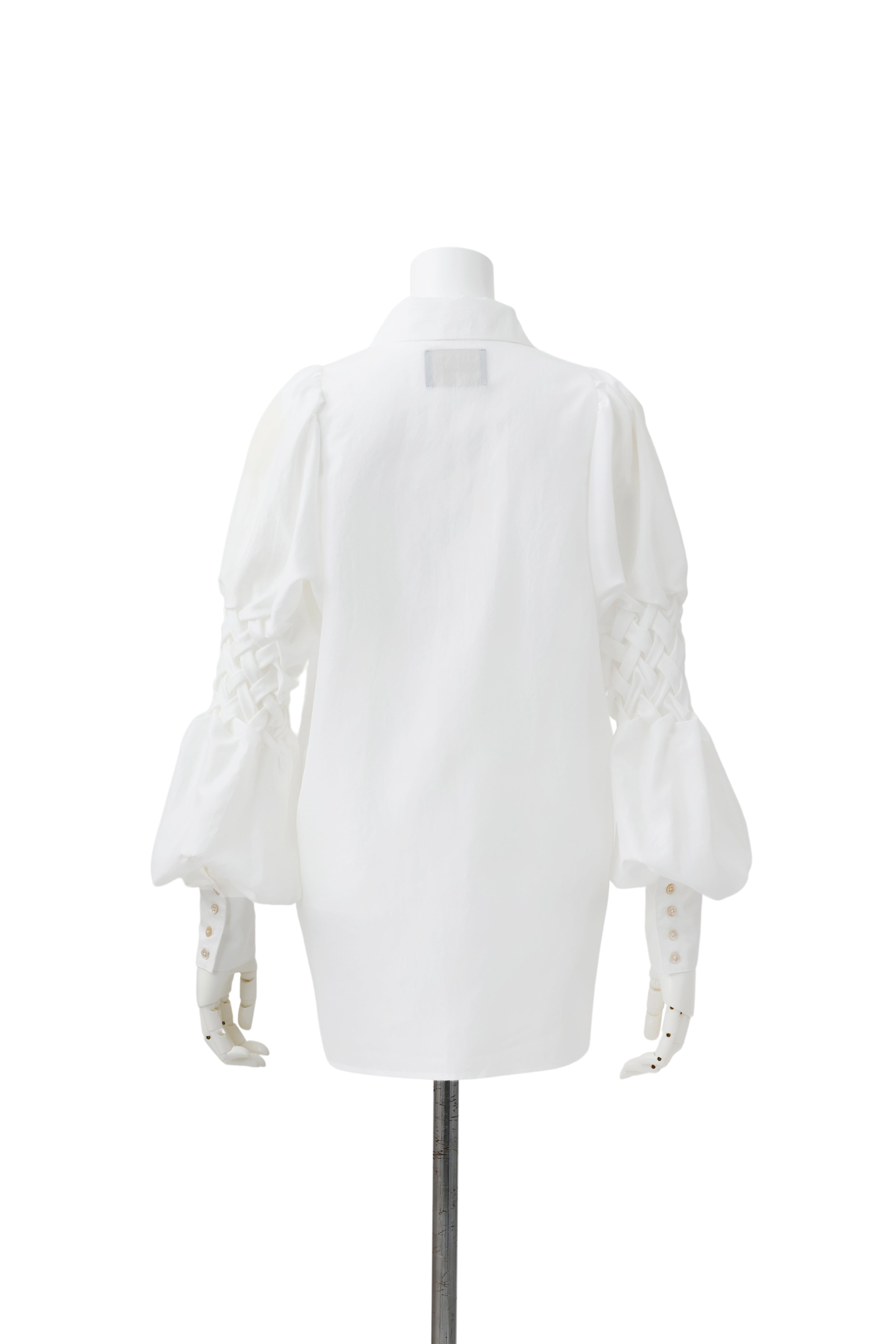 Bubble sleeve blouse - White