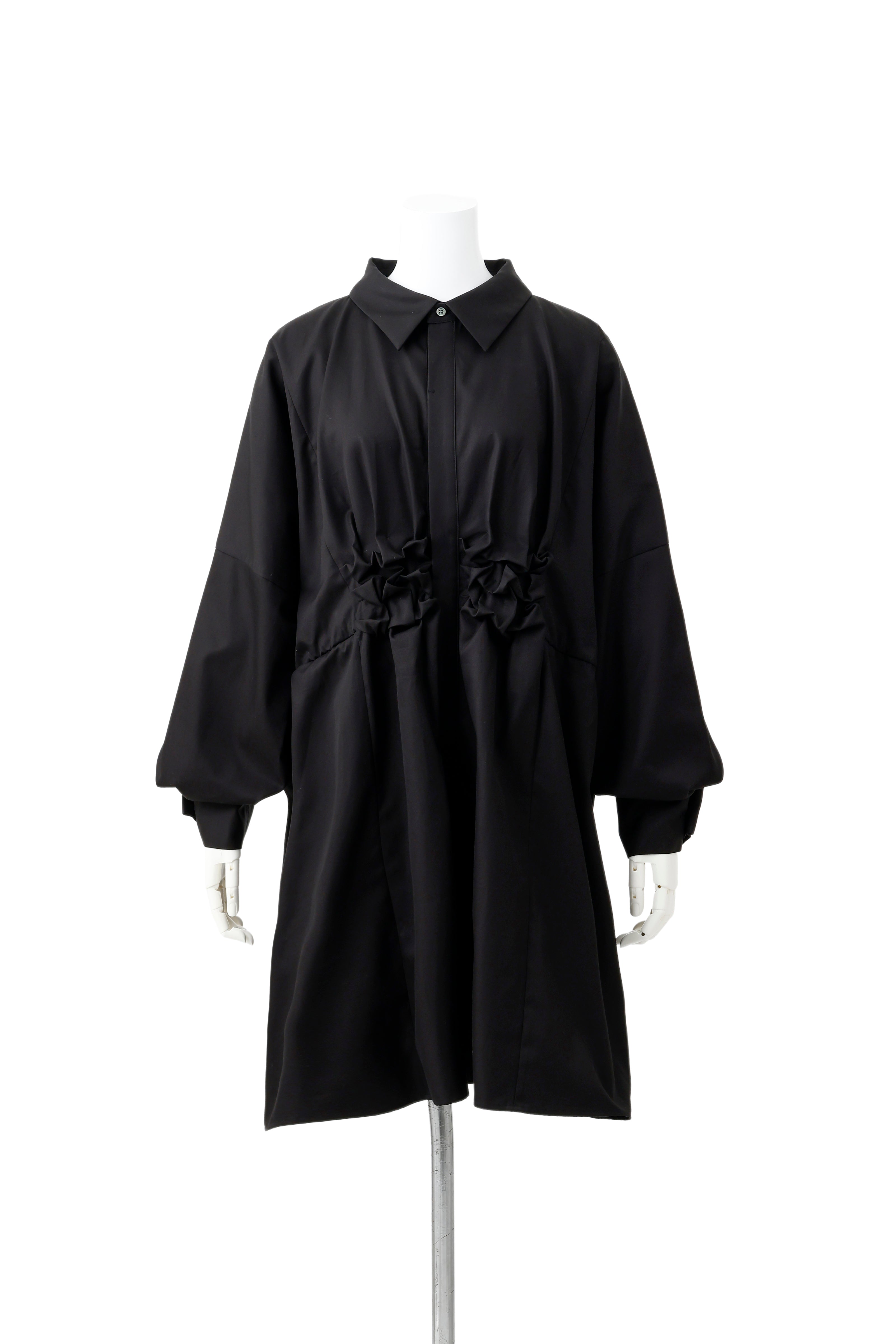 Big forme shirt jacket - Black