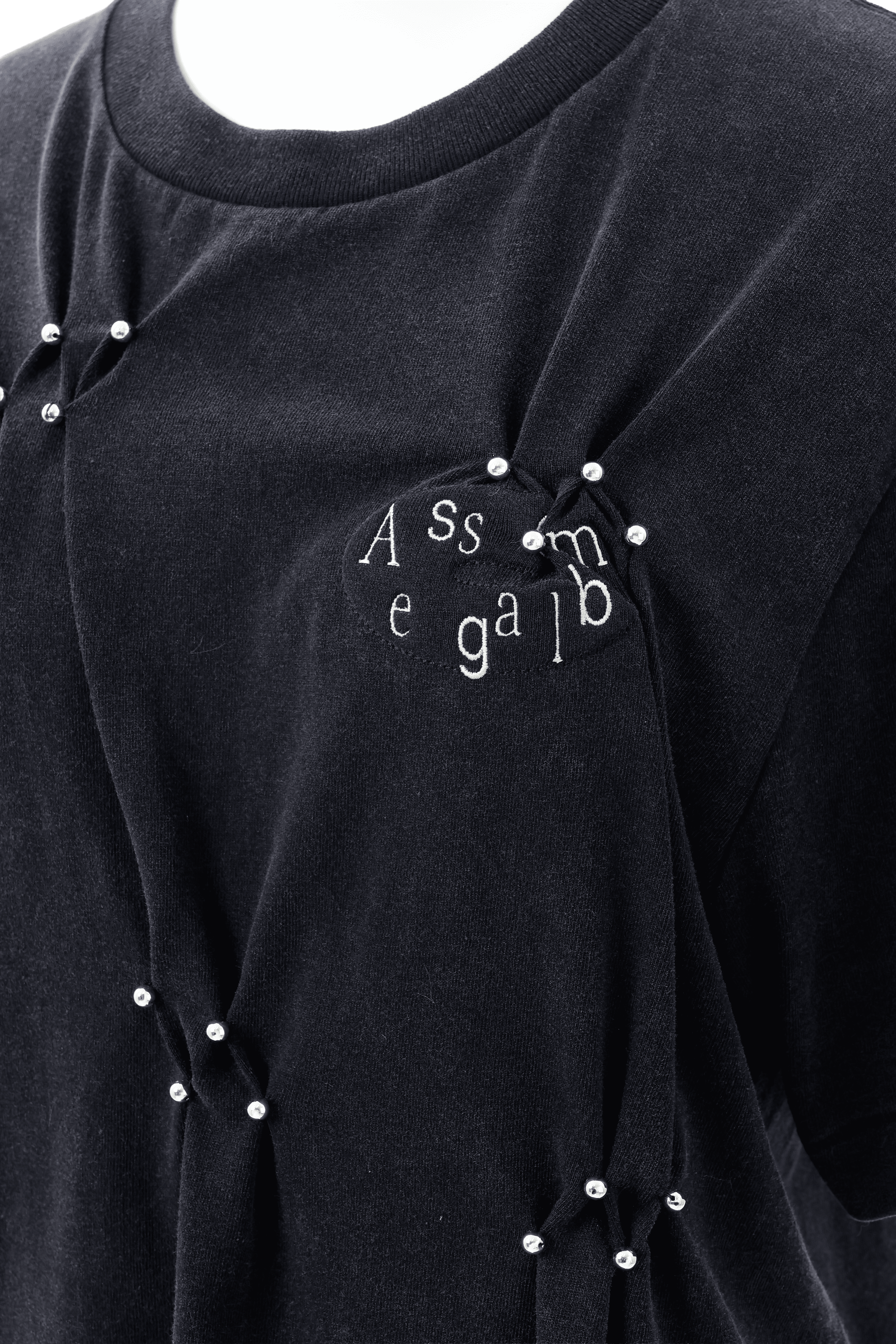 Assemblage smocking Tee - Black