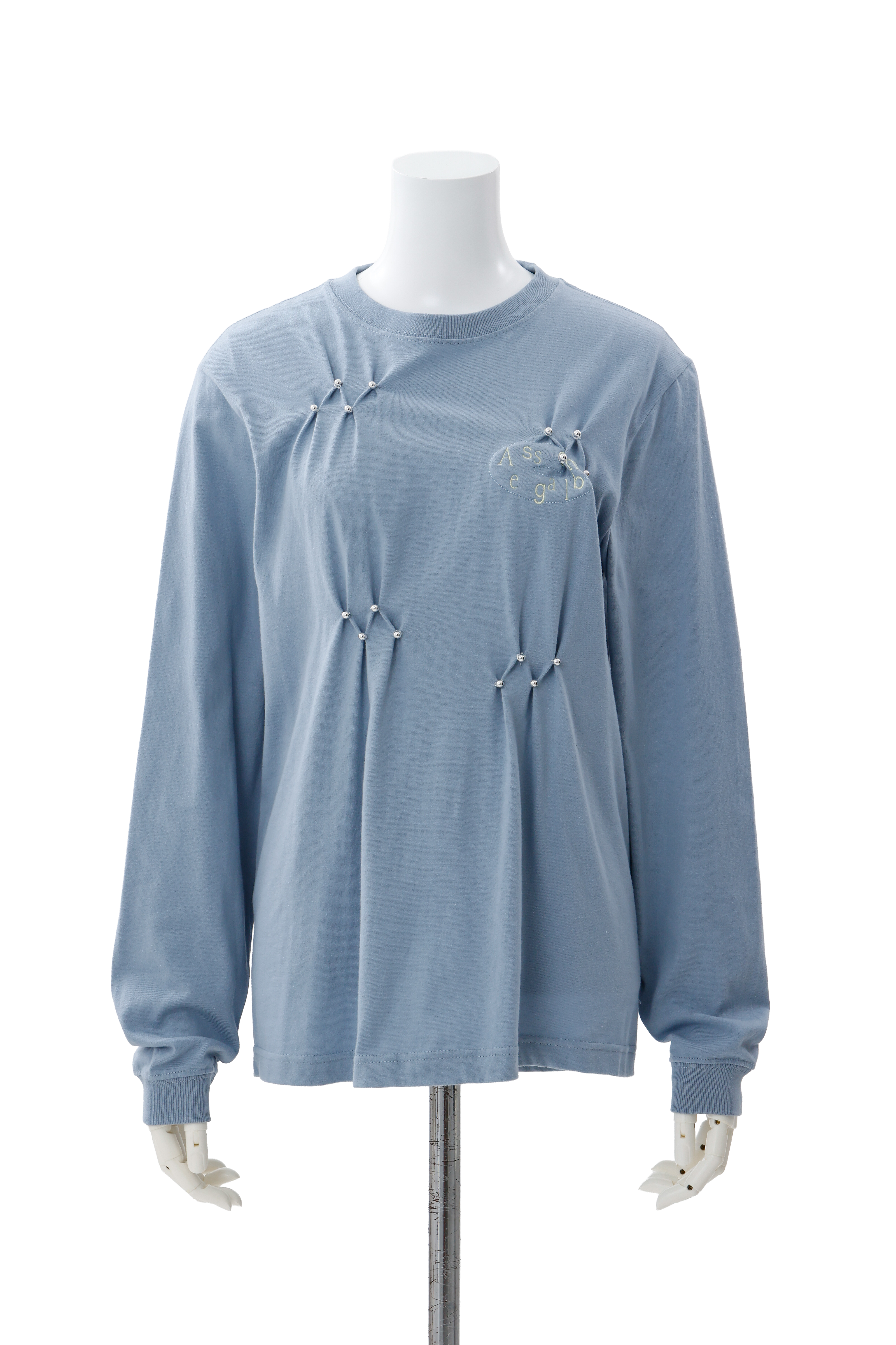 Assemblage smocking long tee - Blue