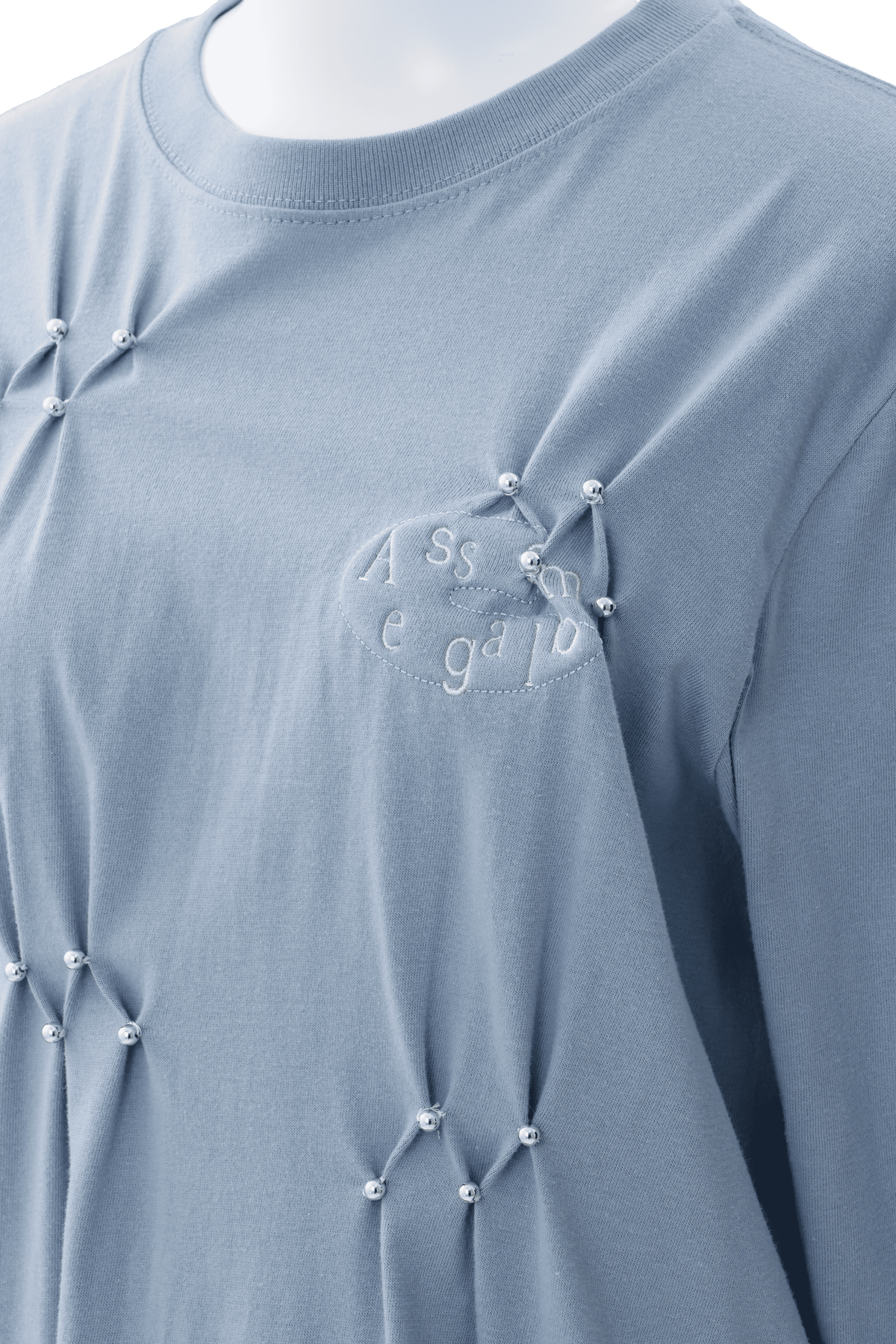 Assemblage smocking long tee - Blue