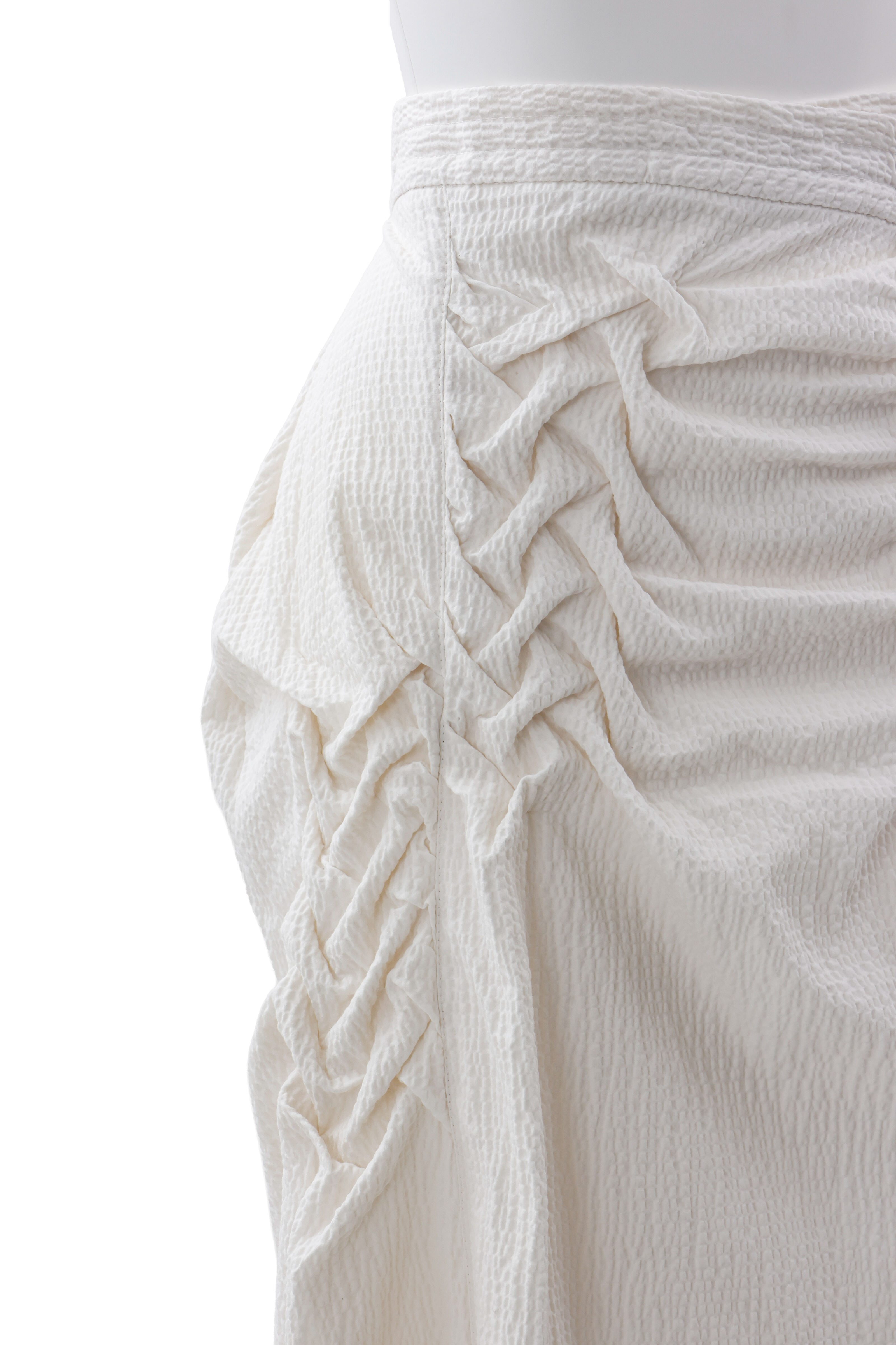 Ripple hakama skirt - Off-white