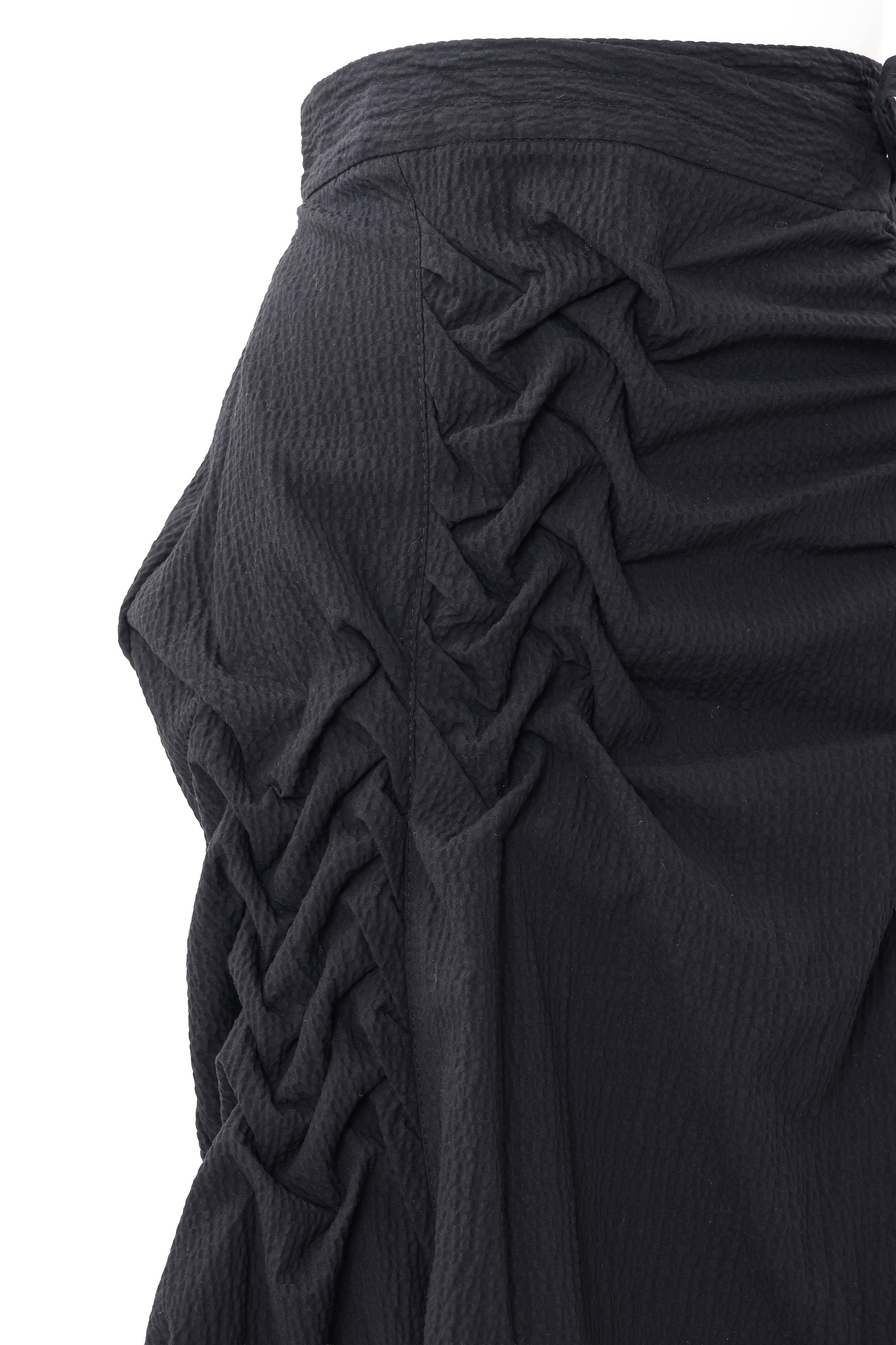 Ripple hakama skirt - Black