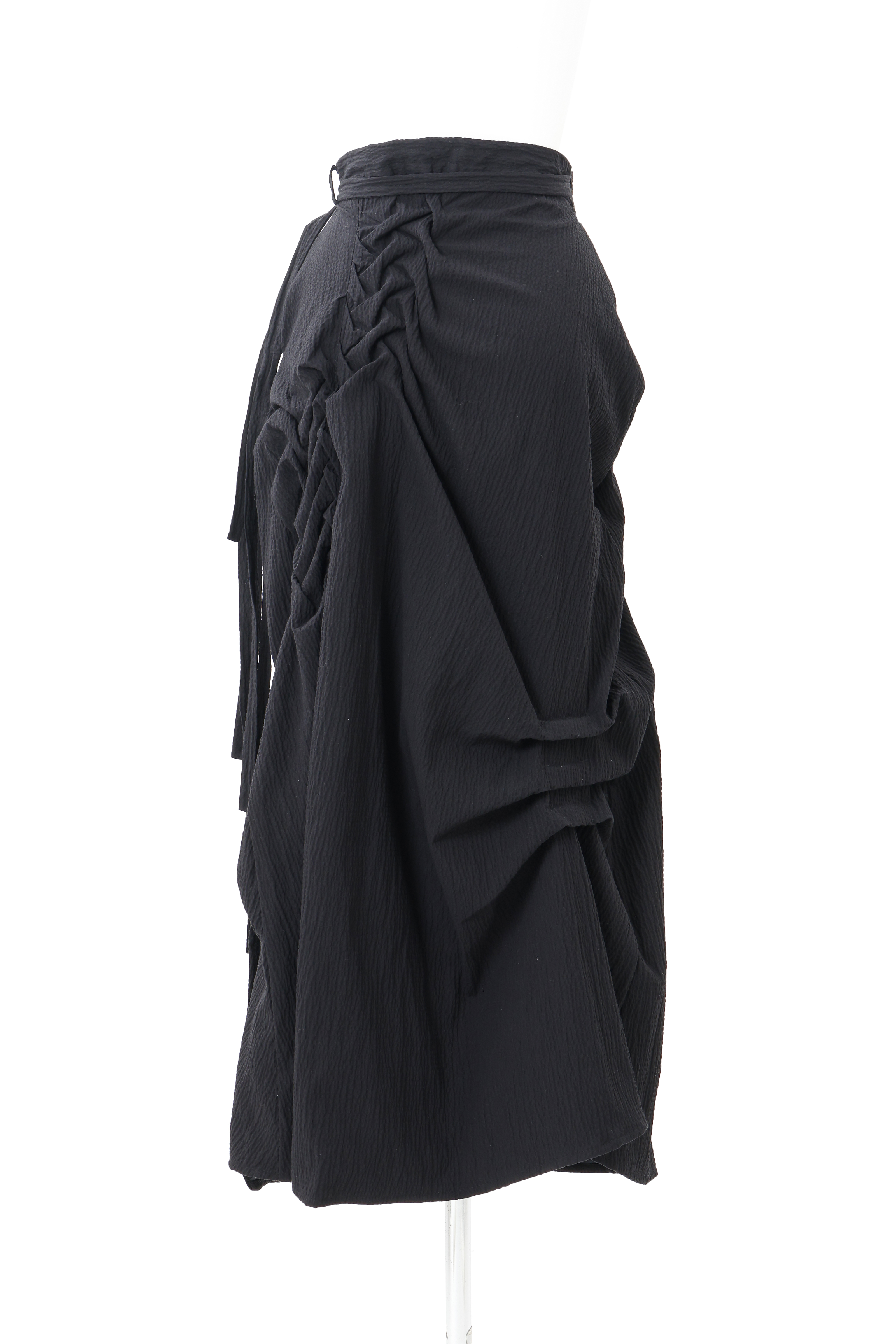 Ripple hakama skirt - Black
