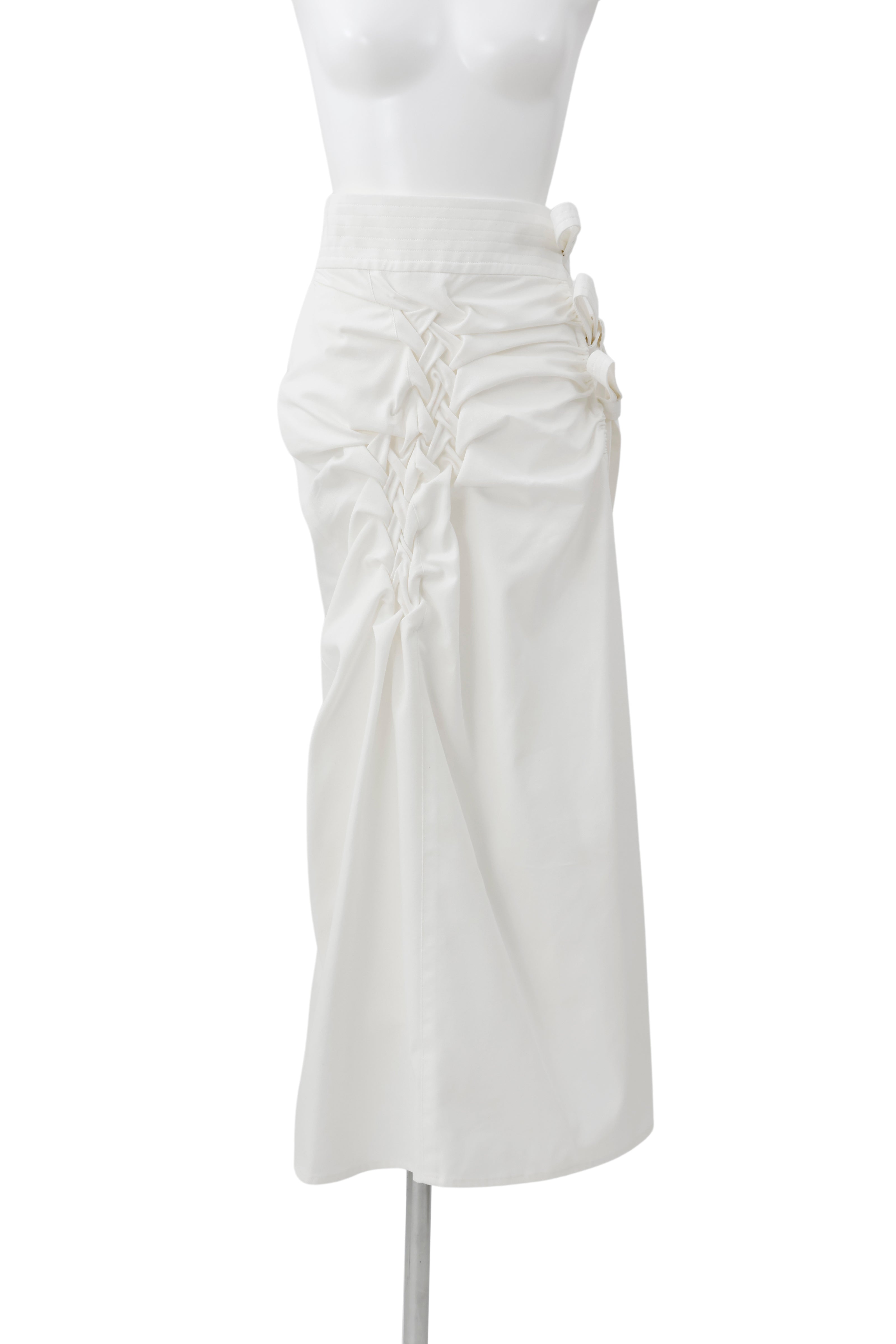 Hakama wrap skirt ‐ White