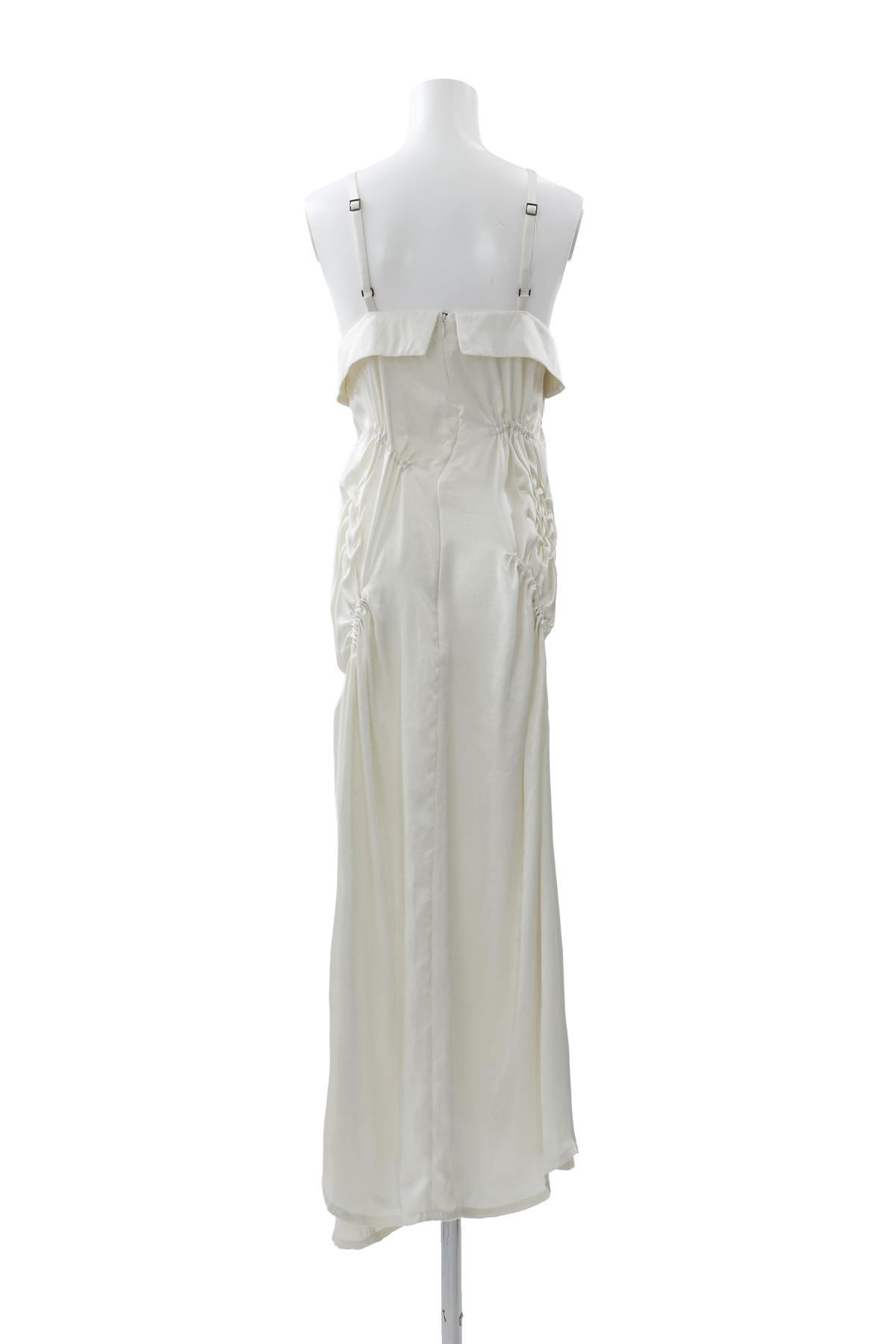 Satin apron dress - Off-white