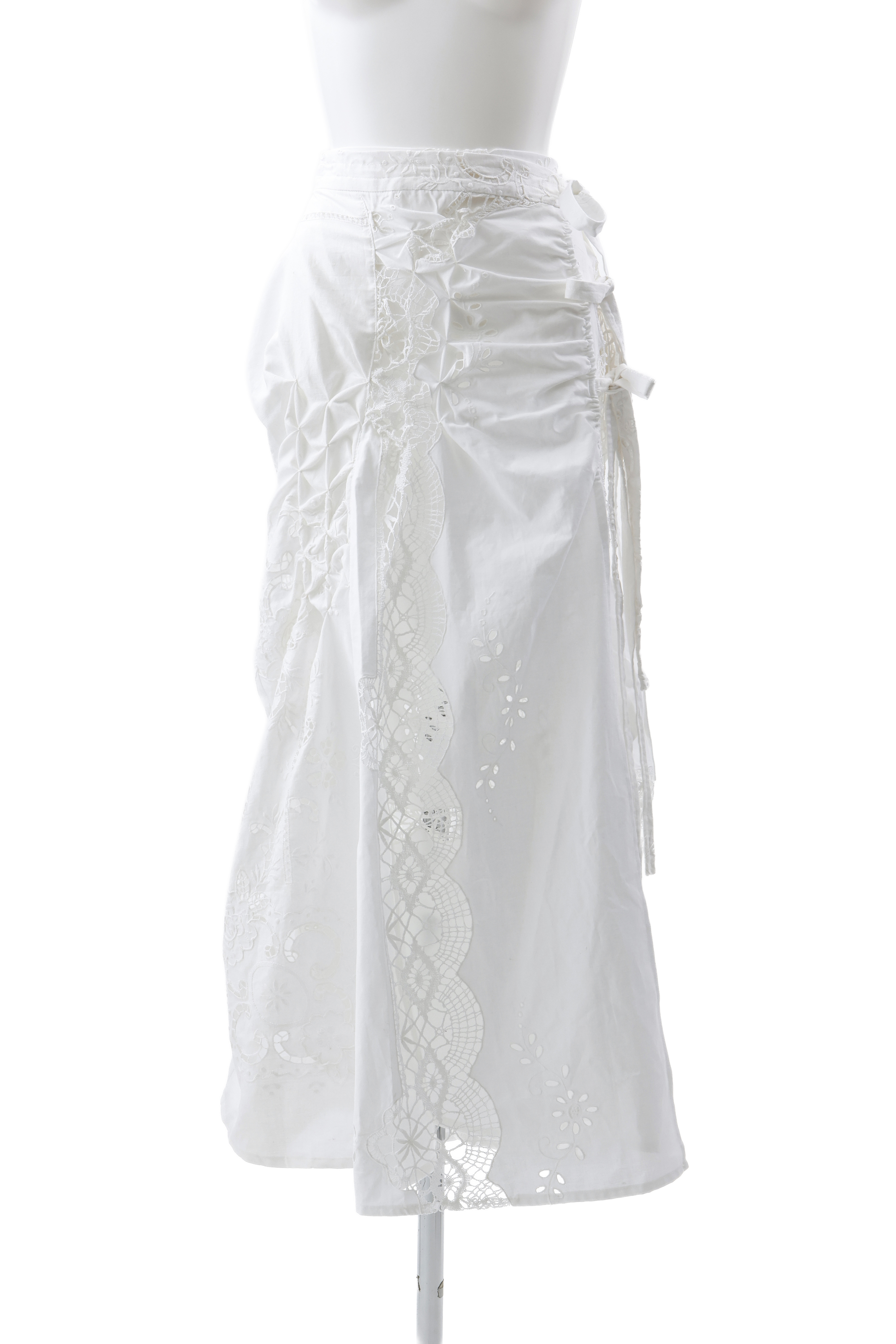 ATELIER by Create Clair / Vintage patchwork skirt - Off-white
