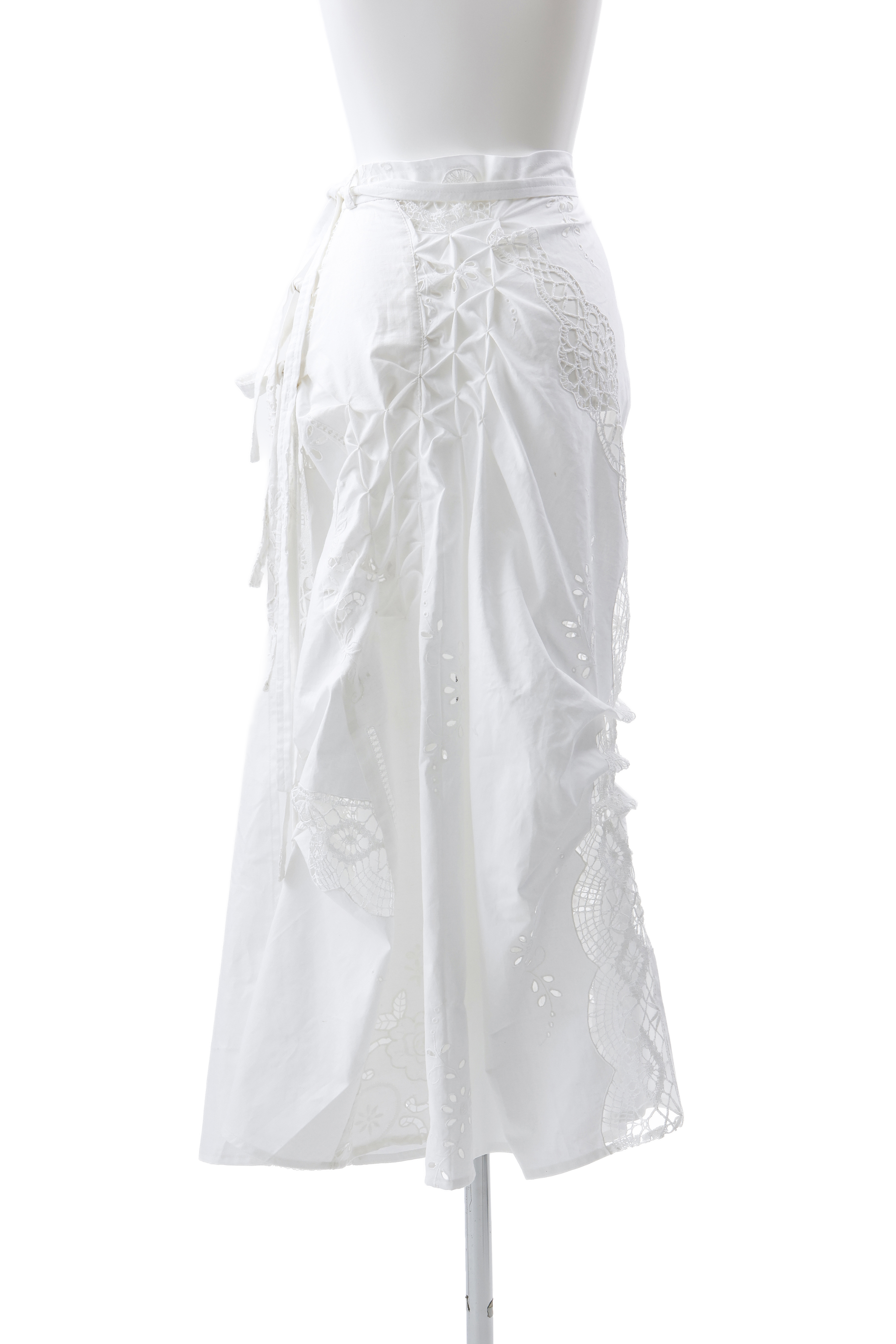 ATELIER by Create Clair / Vintage patchwork skirt - Off-white