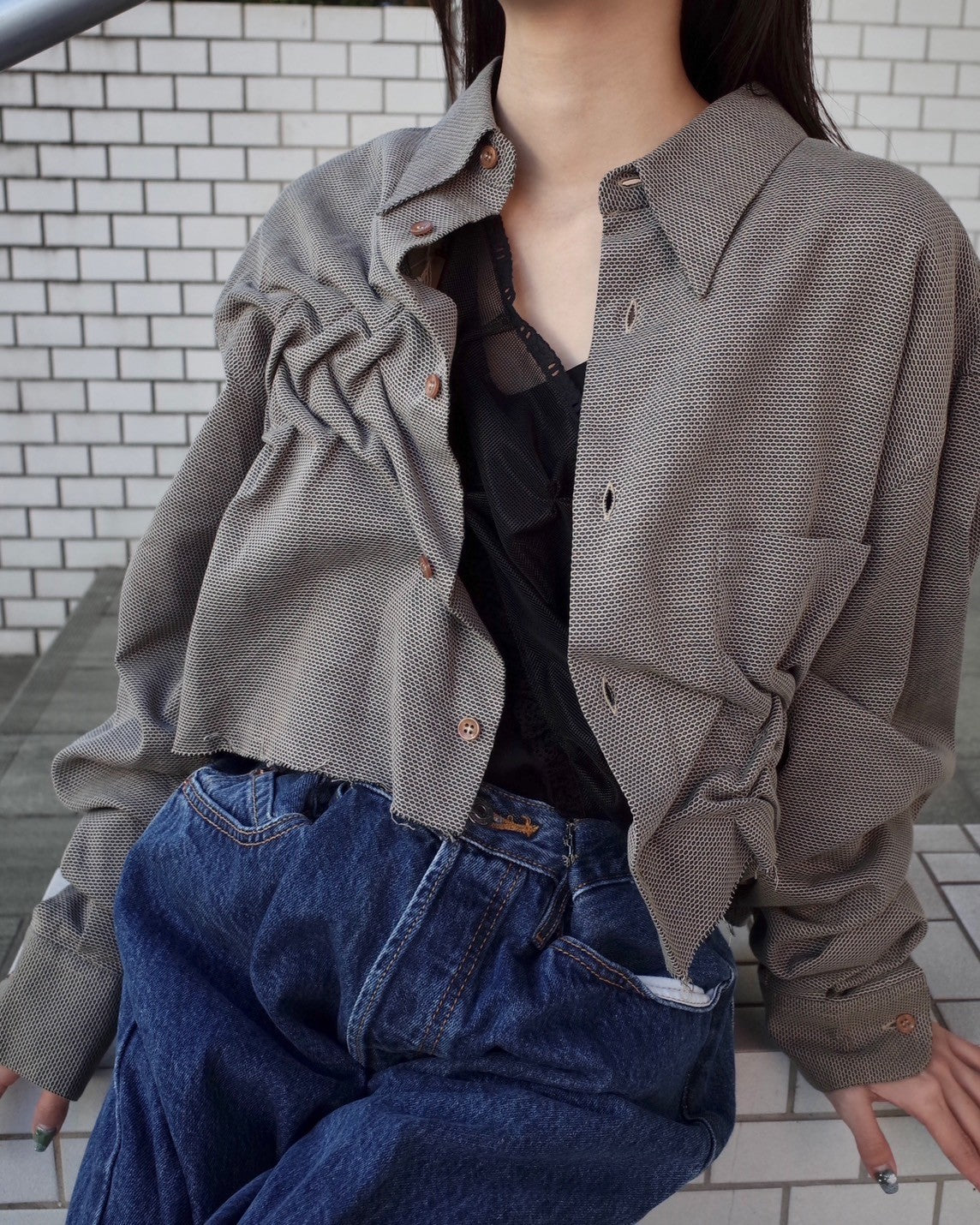 ATELIER by Create Clair / Remake Short Shirt - Mulch