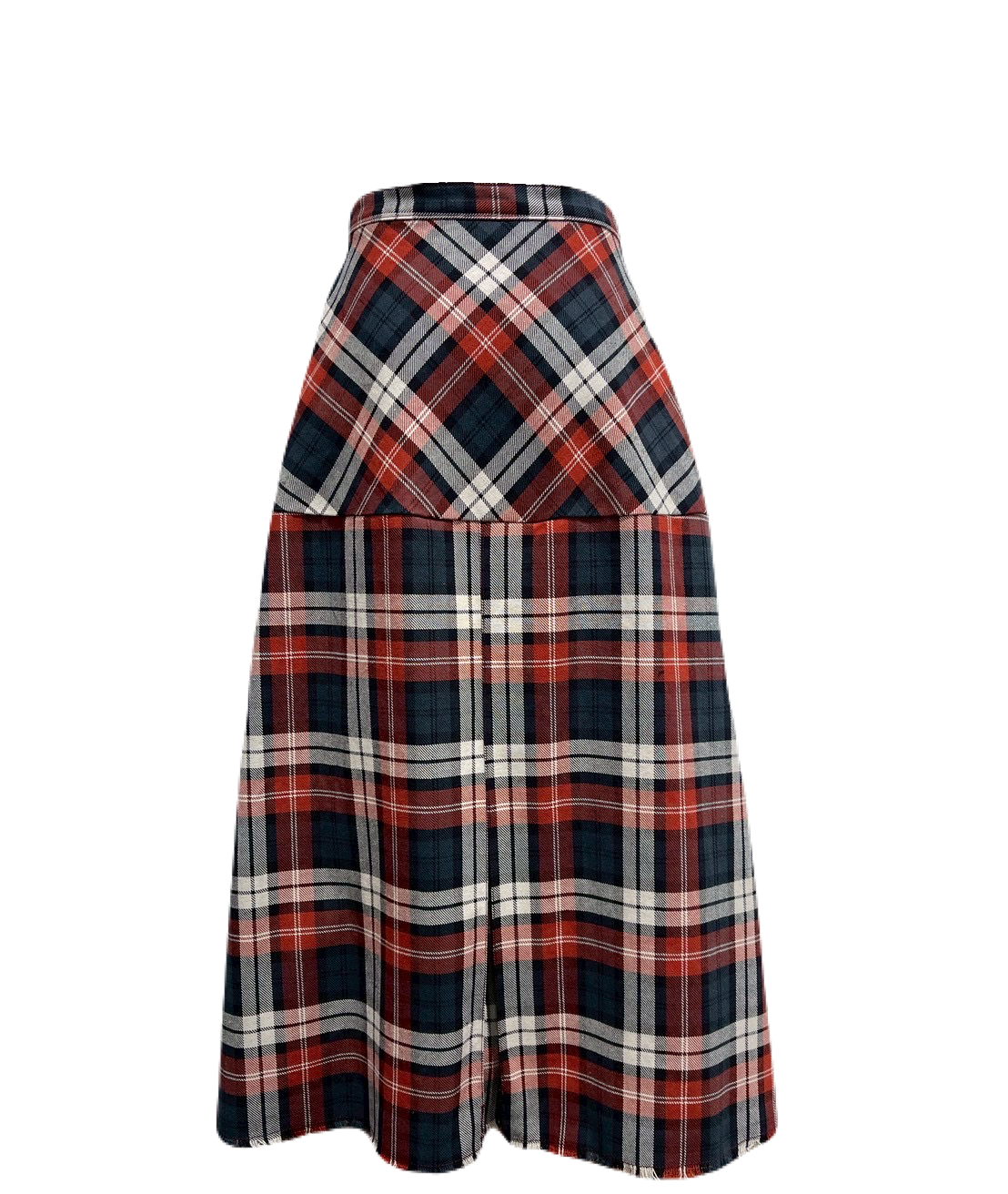 Plaid pleated skirt - Red