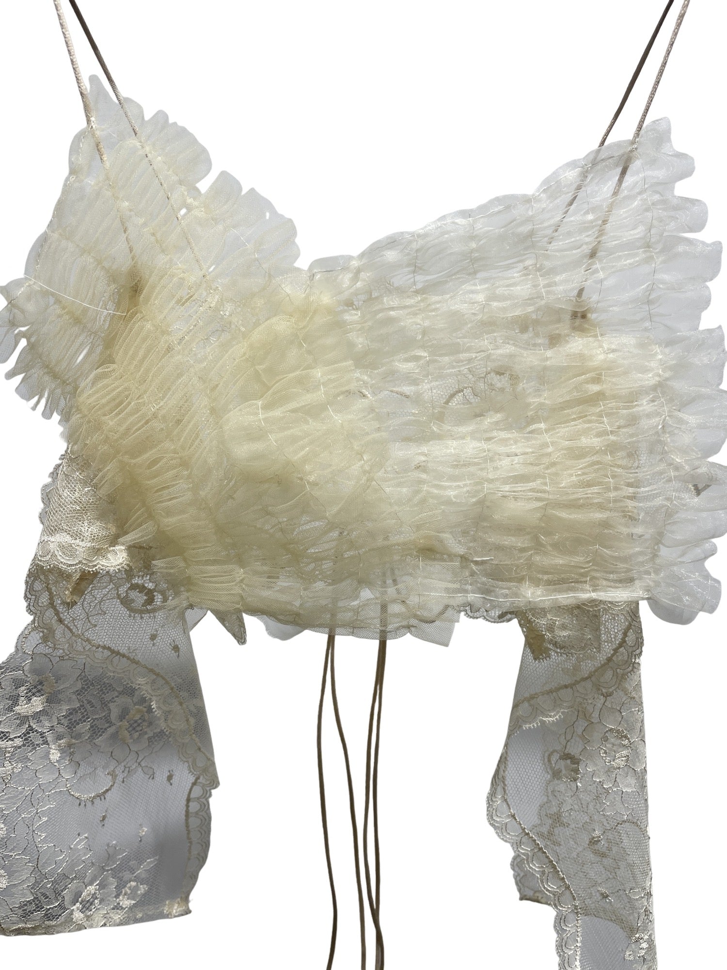 Pleatting bustier - Ivory