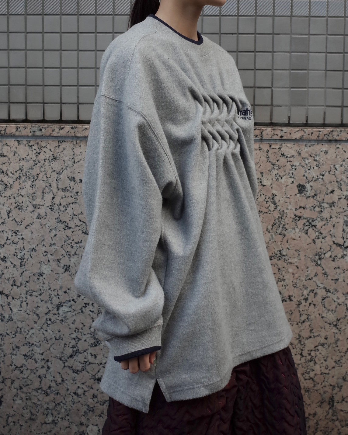 ATELIER by Create Clair / Remake Smocking Sweat - 1 - Gray