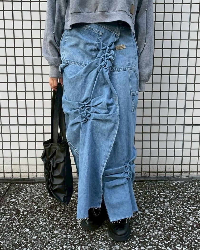 ATELIER by Create Clair / Remake denim skirt - 1 - Blue - M