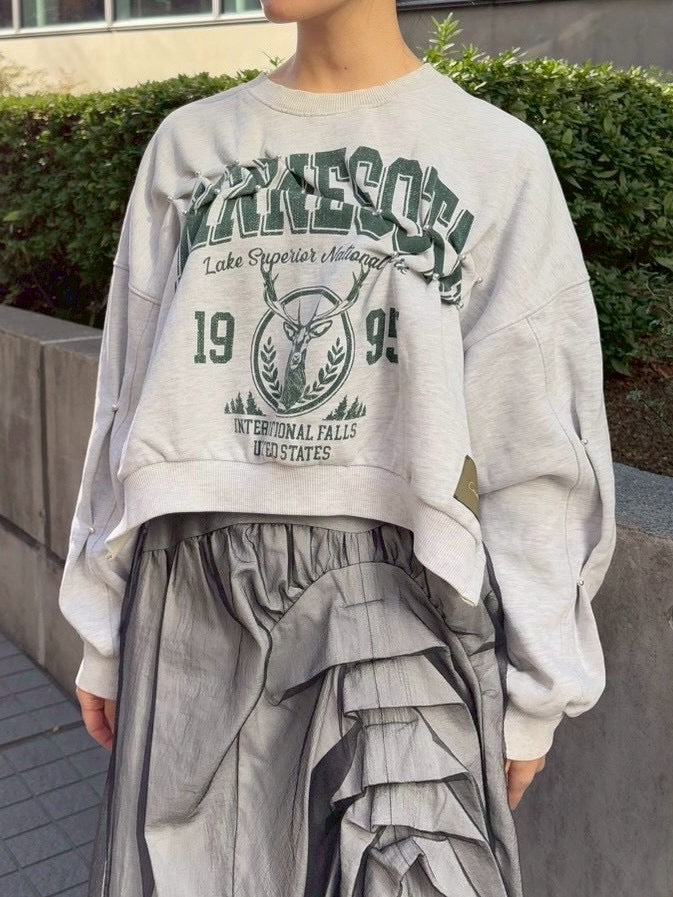 ATELIER by Create Clair / Remake Sweat - short - 2 - Gray