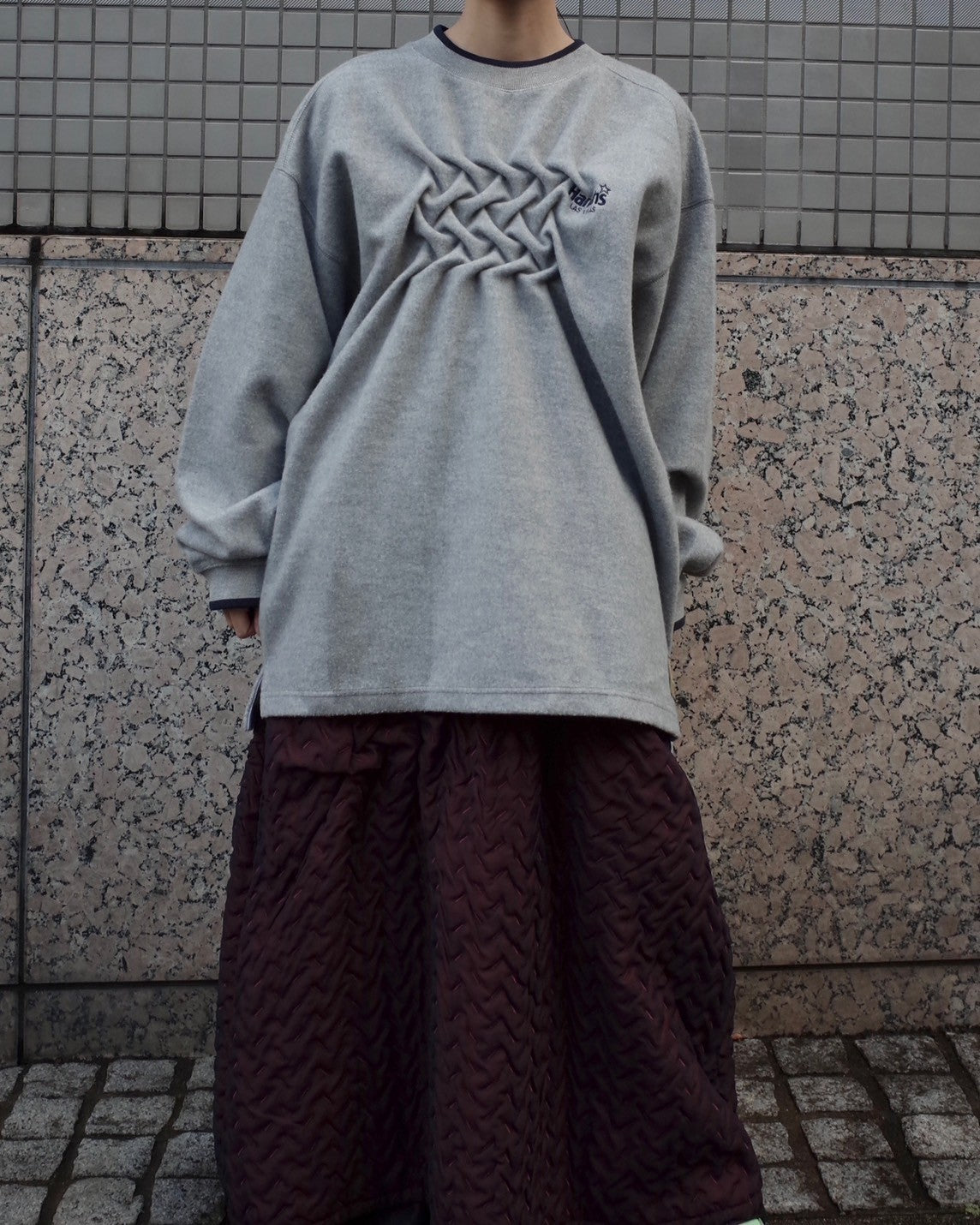 ATELIER by Create Clair / Remake Smocking Sweat - 1 - Gray